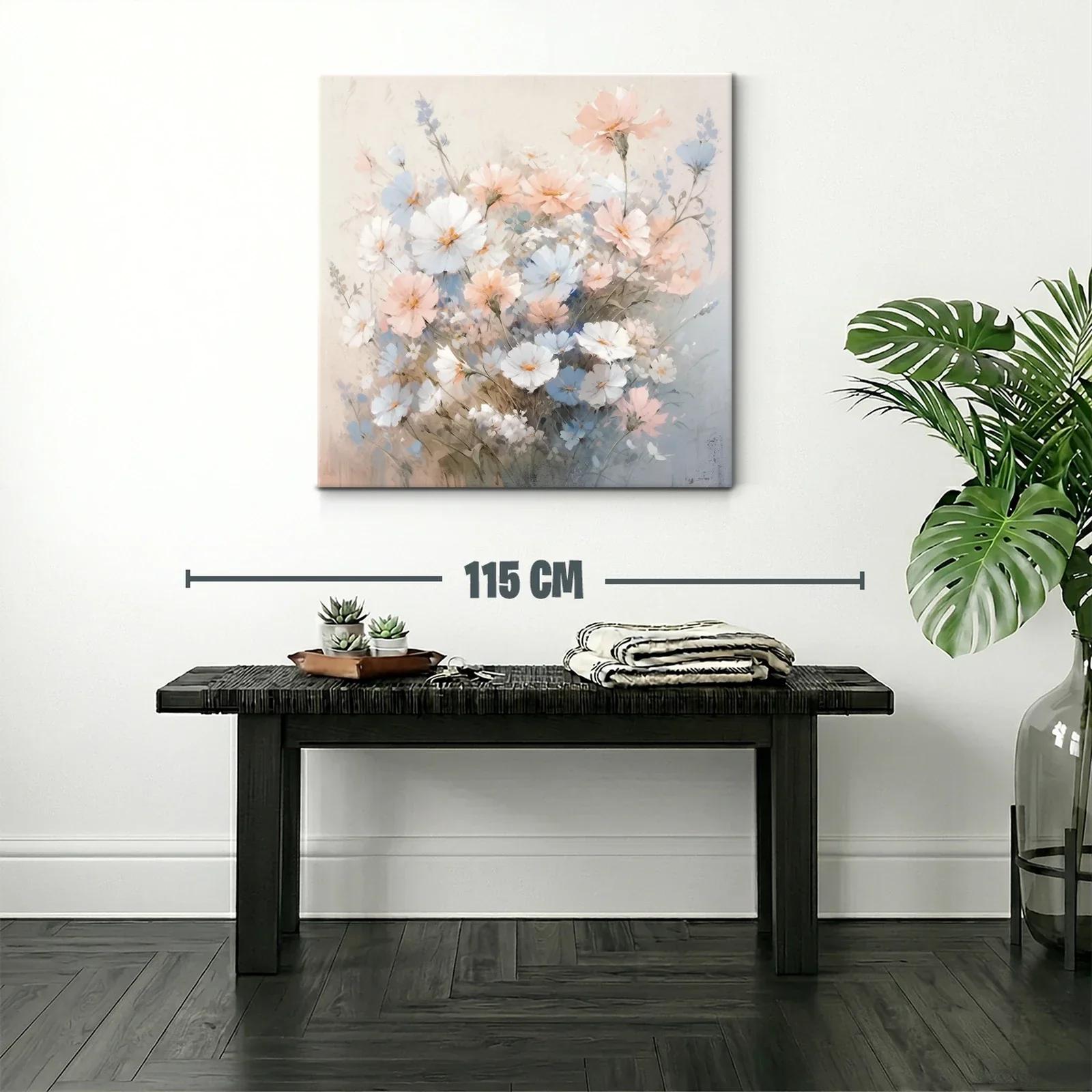Ramillete delicado de flores en tonos pastel suaves — miniatura 2