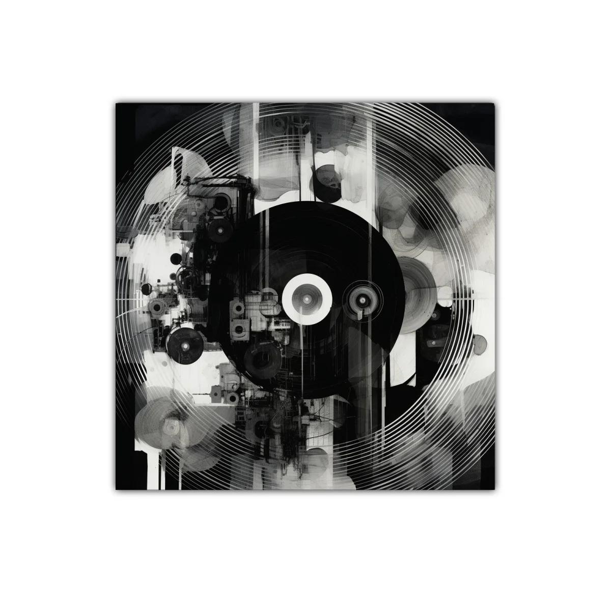 Arte abstracto moderno en contraste monocromo elegante — imagen principal