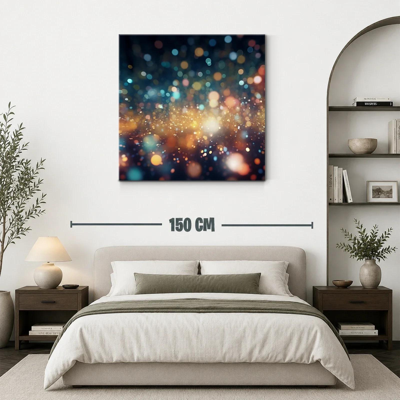 Explosión de luces abstractas con tonos cálidos y fríos — miniatura 3