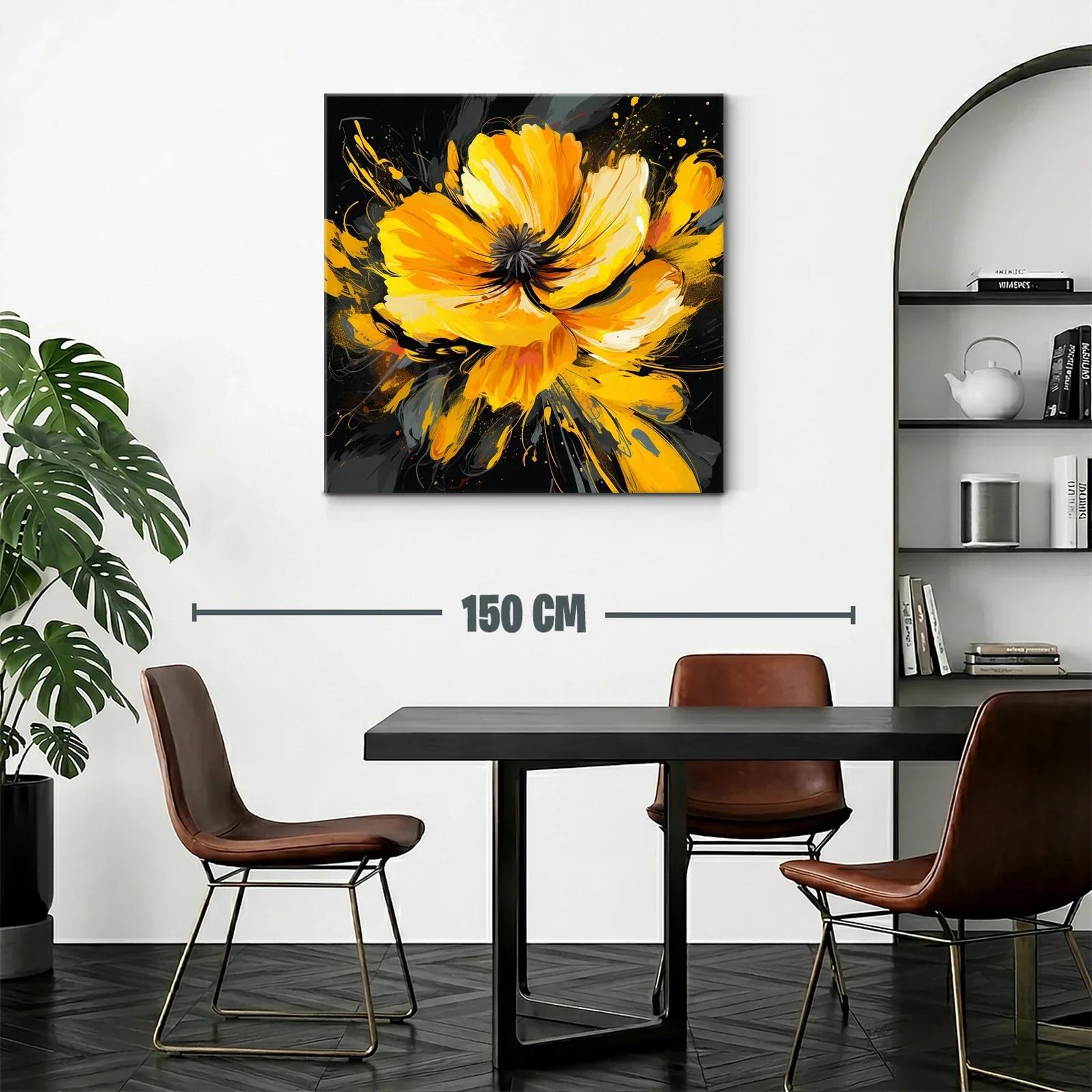 Impacto floral en tonos vibrantes naranja y amarillo — miniatura 2