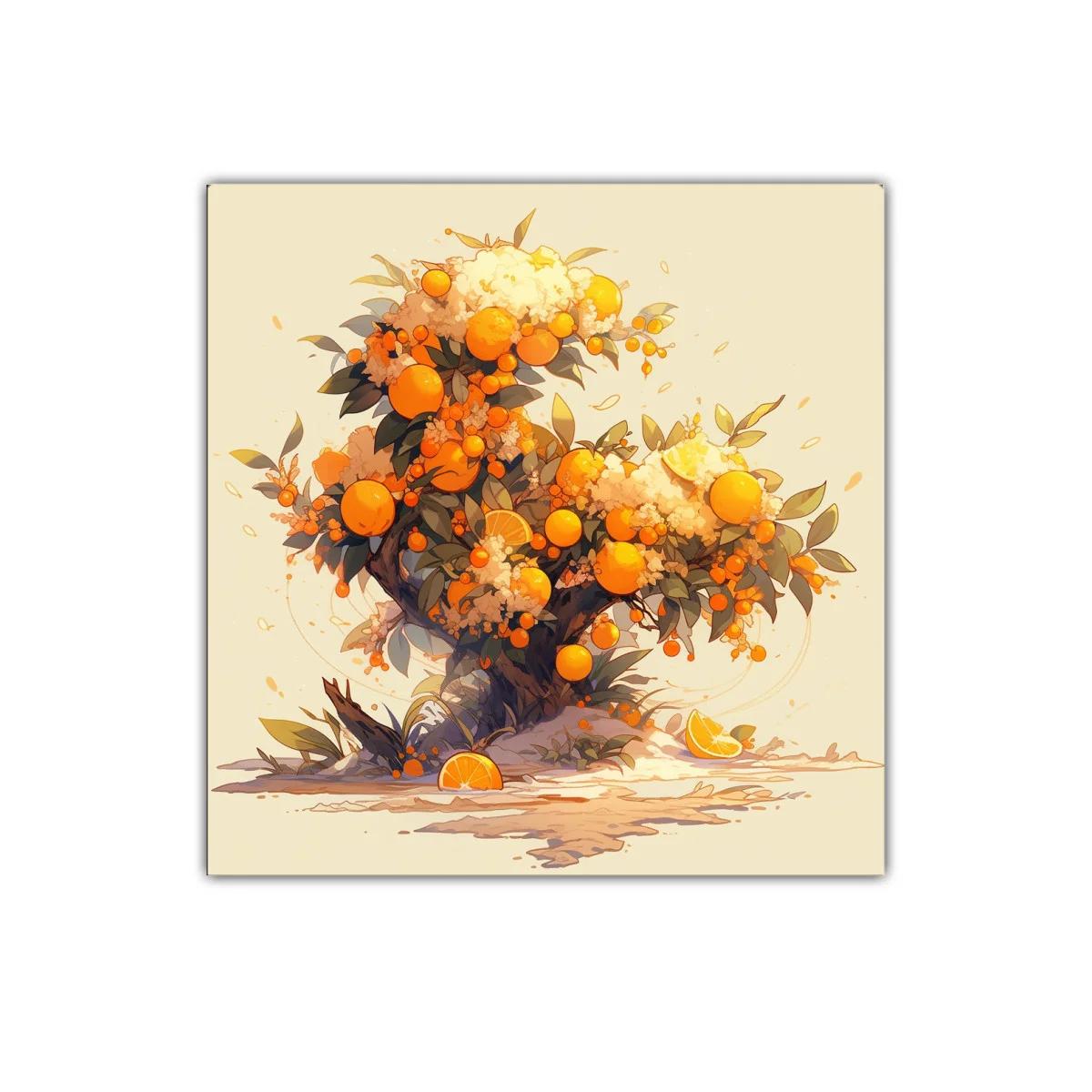 Árbol de naranjas vibrante y lleno de vida — miniatura 1