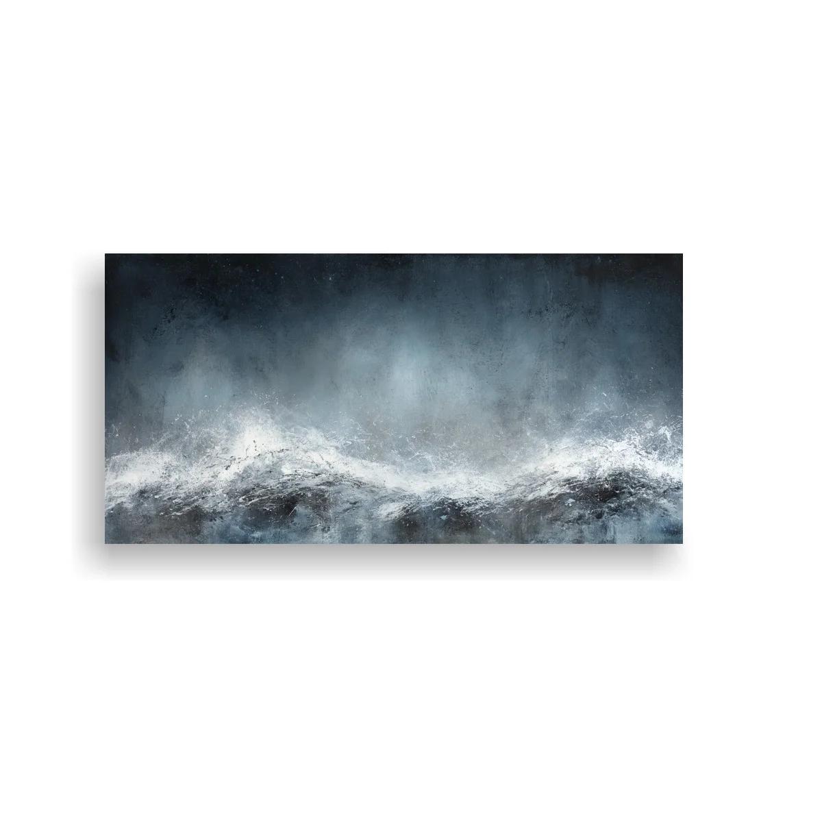 Cuadro olas del mar con bruma nebulosa — imagen principal