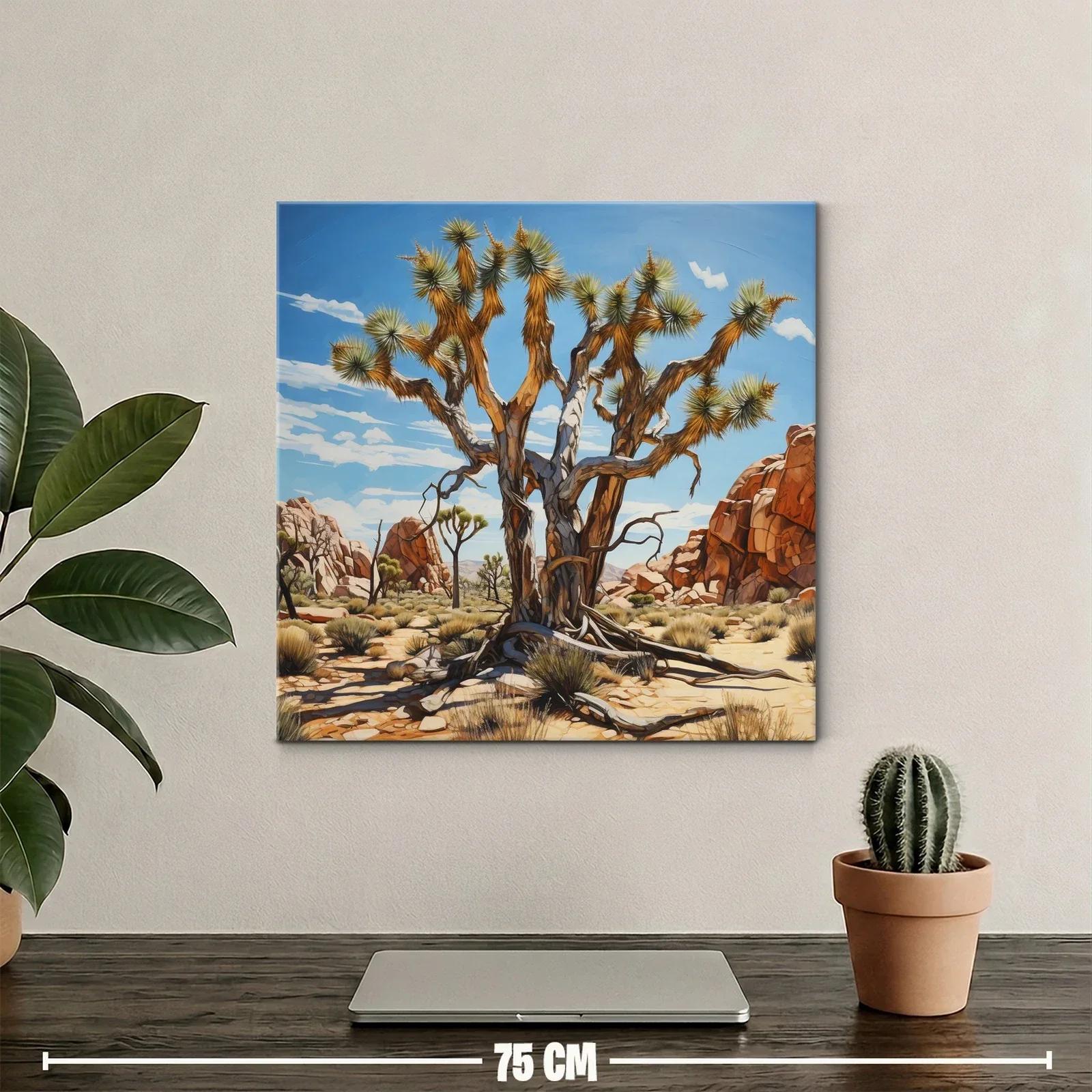 Árbol desértico en paisaje rocoso bajo cielo azul — miniatura 2
