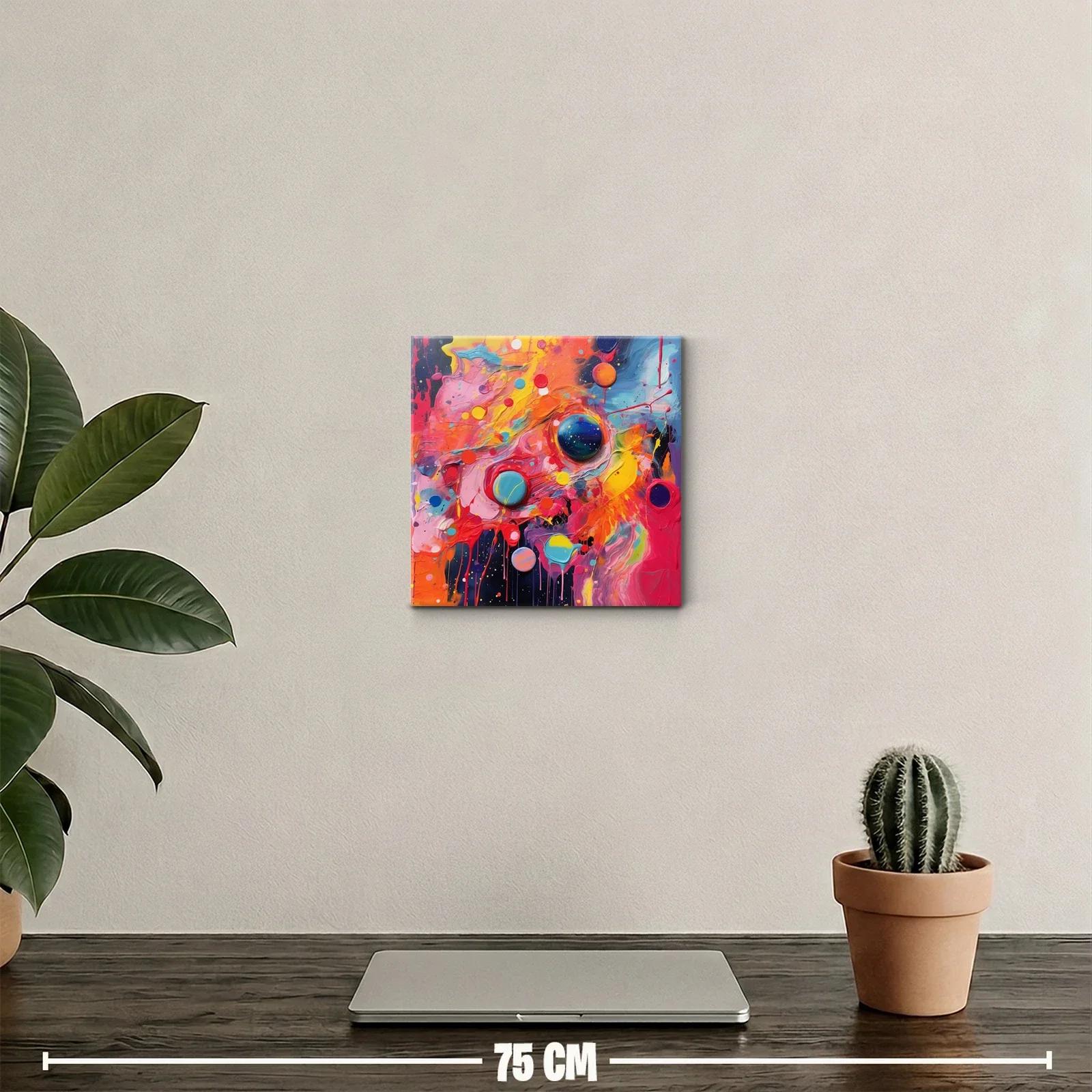 Explosión de color con esferas flotantes vibrantes — miniatura 2