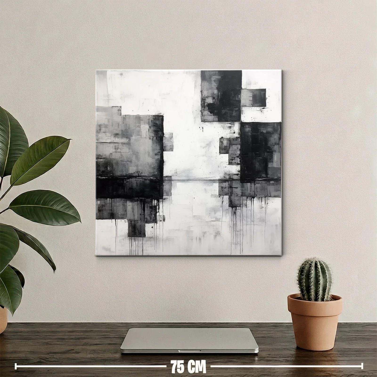 Composición abstracta en tonos grises y negros — miniatura 2