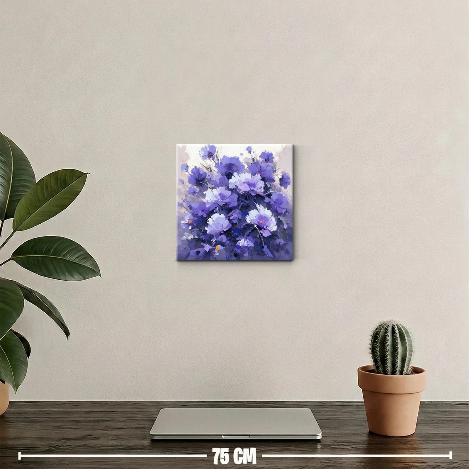 Bello ramo de flores en tonos violetas y lilas — miniatura 2