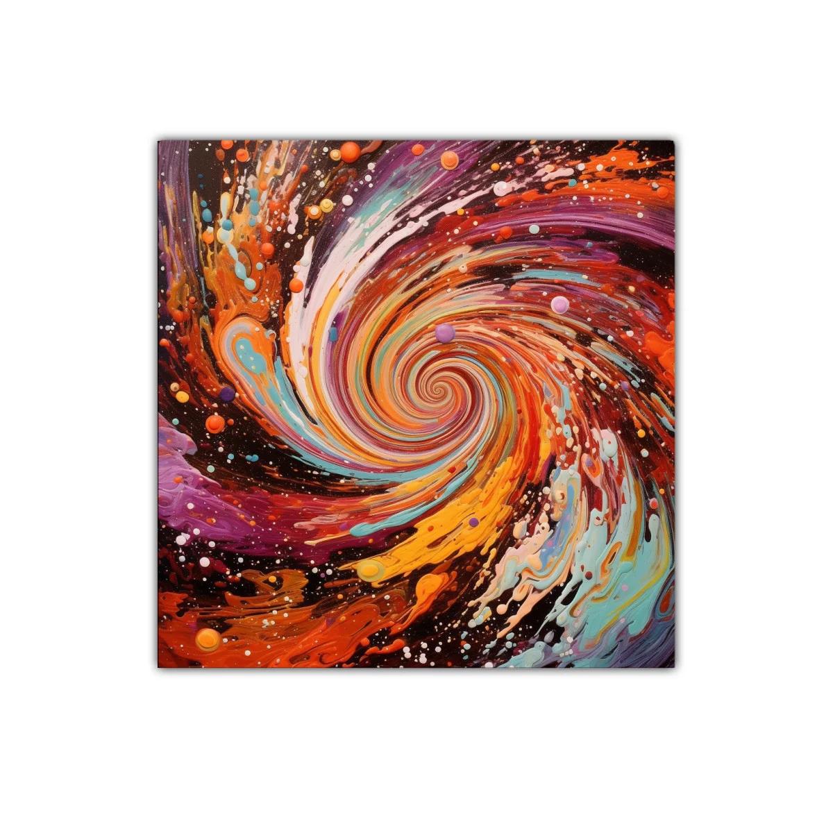 Explosión de color en espiral vibrante y dinámica — imagen principal
