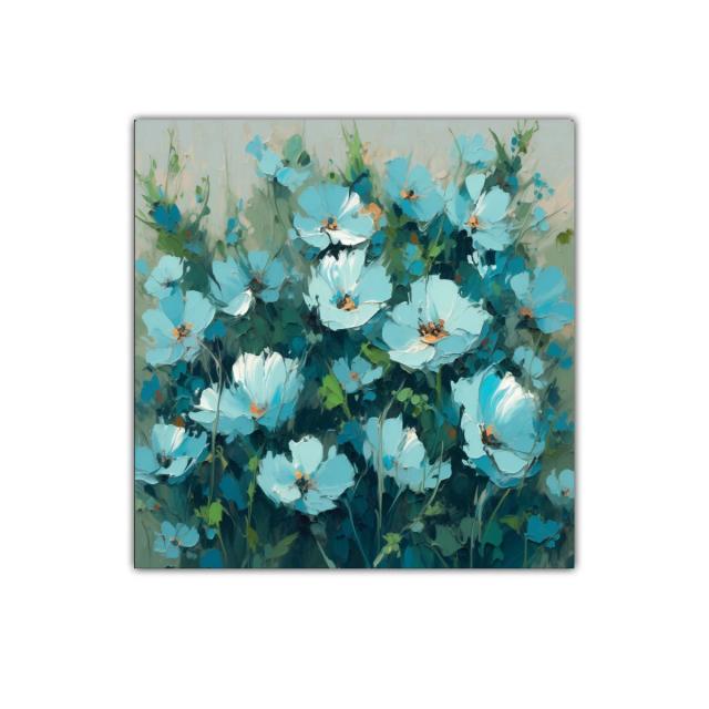 Flores azules frescas para un toque natural y sereno