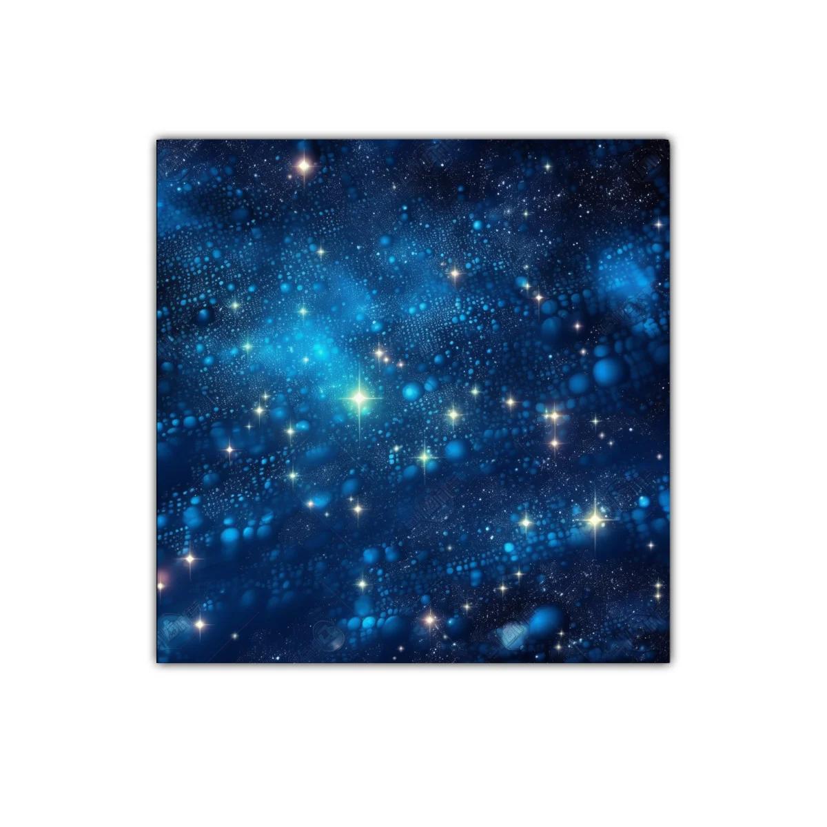 Cuadro decorativo universo estrellado en tonos azulados — imagen principal