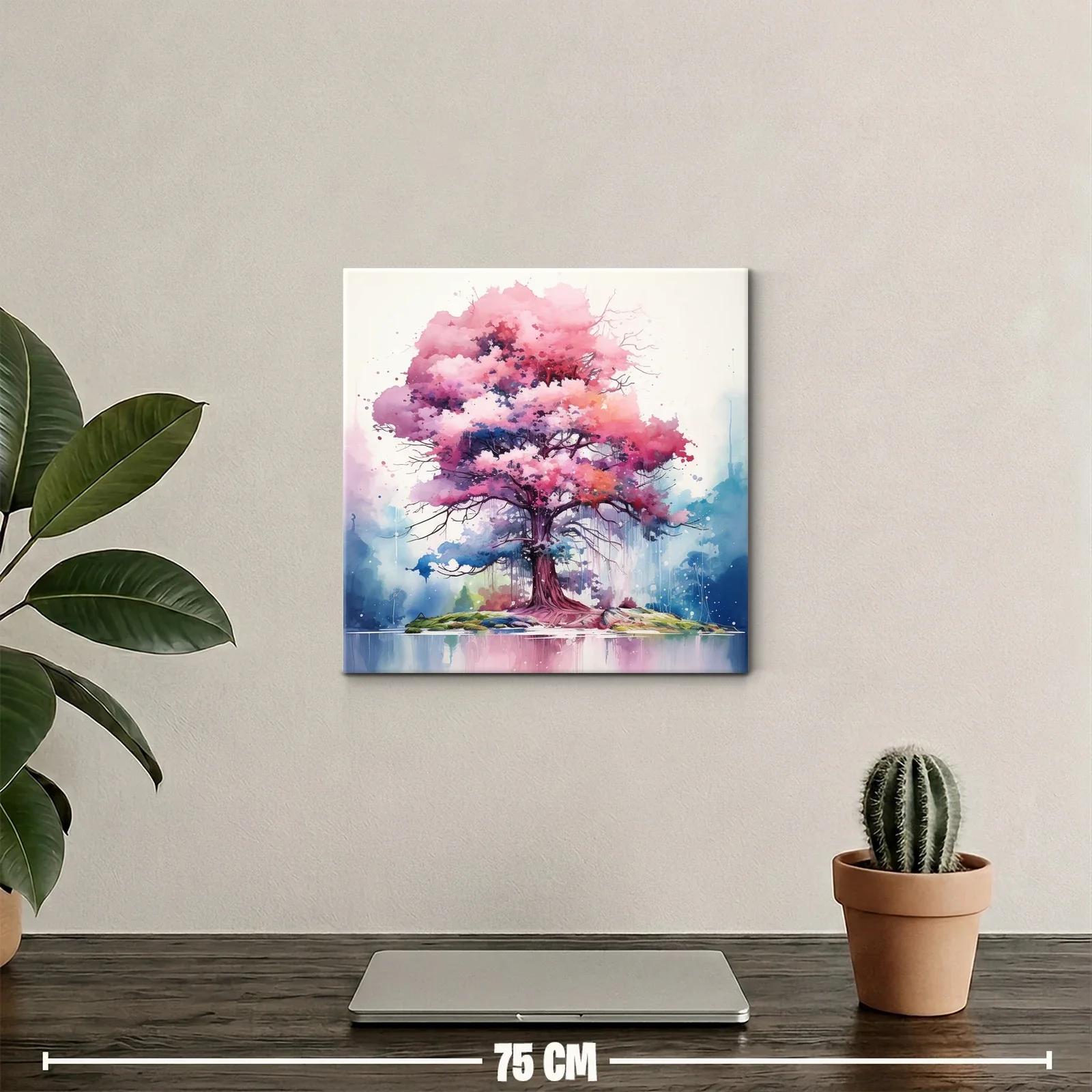 Árbol con tonos vibrantes que evocan serenidad y belleza — miniatura 2