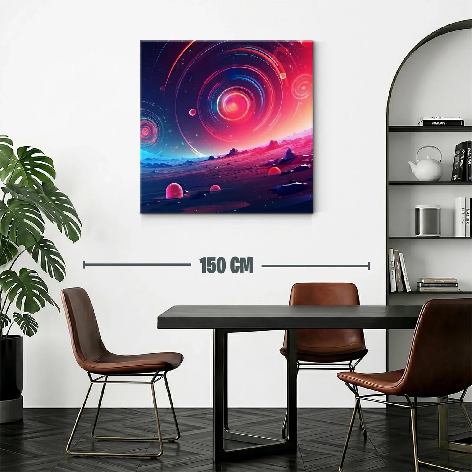 Paisaje cósmico con espirales de luz y tonos vibrantes — miniatura 2