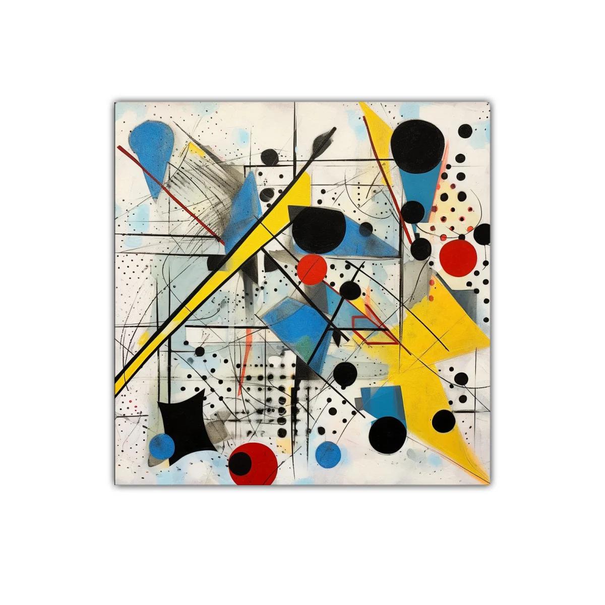 Composición abstracta con formas geométricas en colores vivos — imagen principal