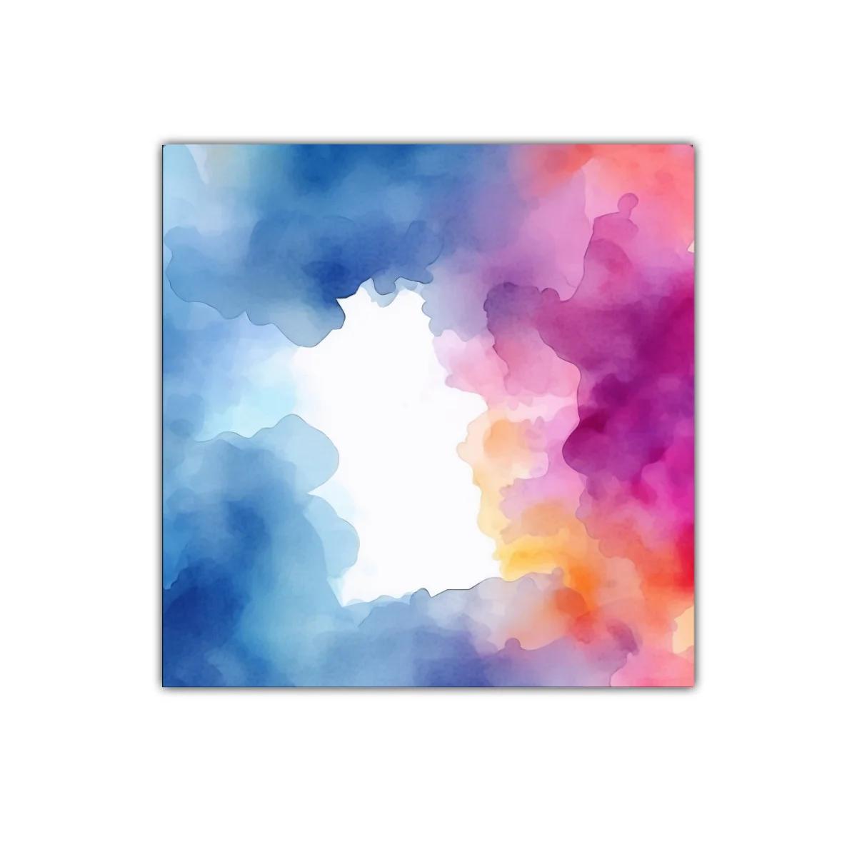 Composición abstracta en tonos vibrantes y frescos — imagen principal