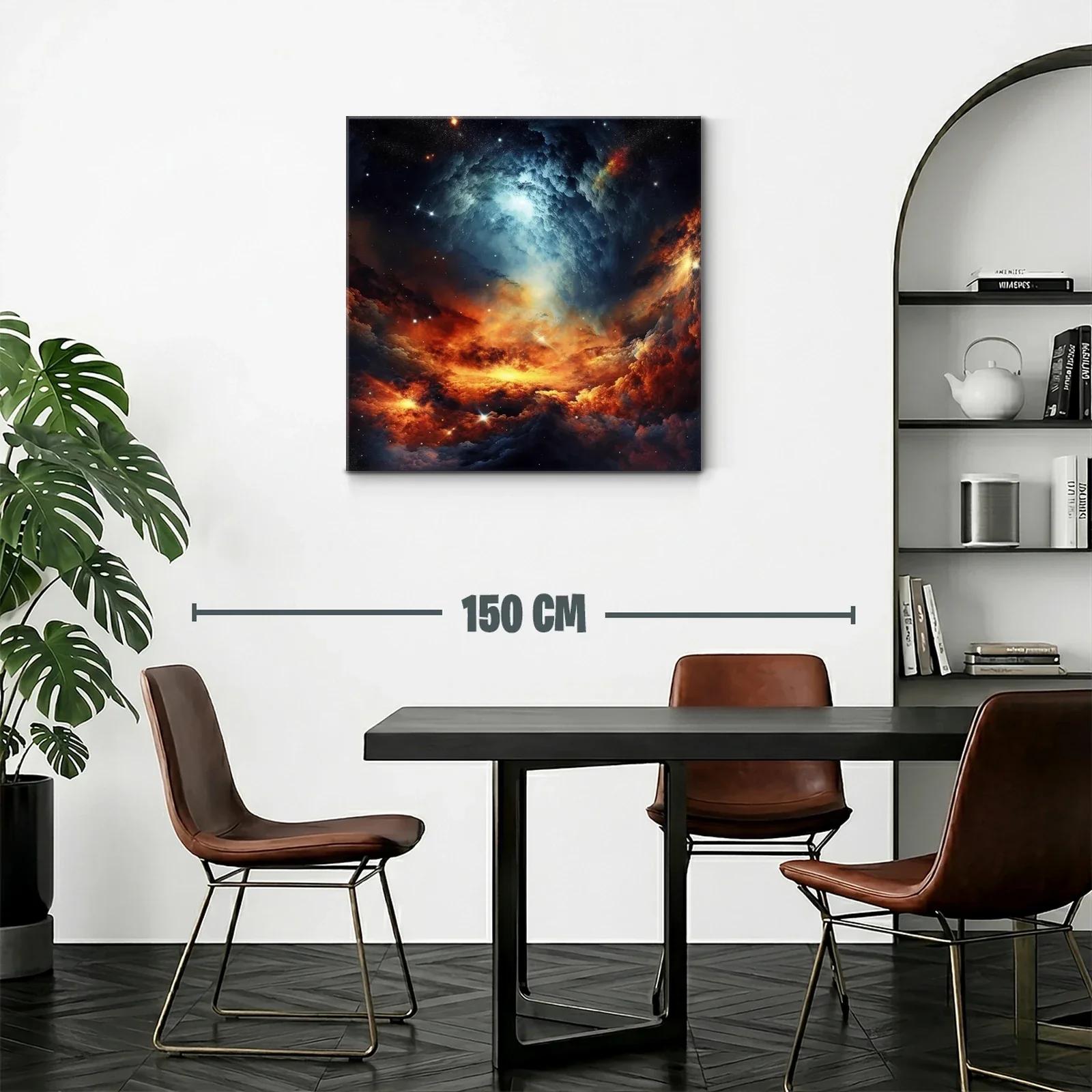 Galaxia en Llamas con Espirales de Luz Brillante — miniatura 2