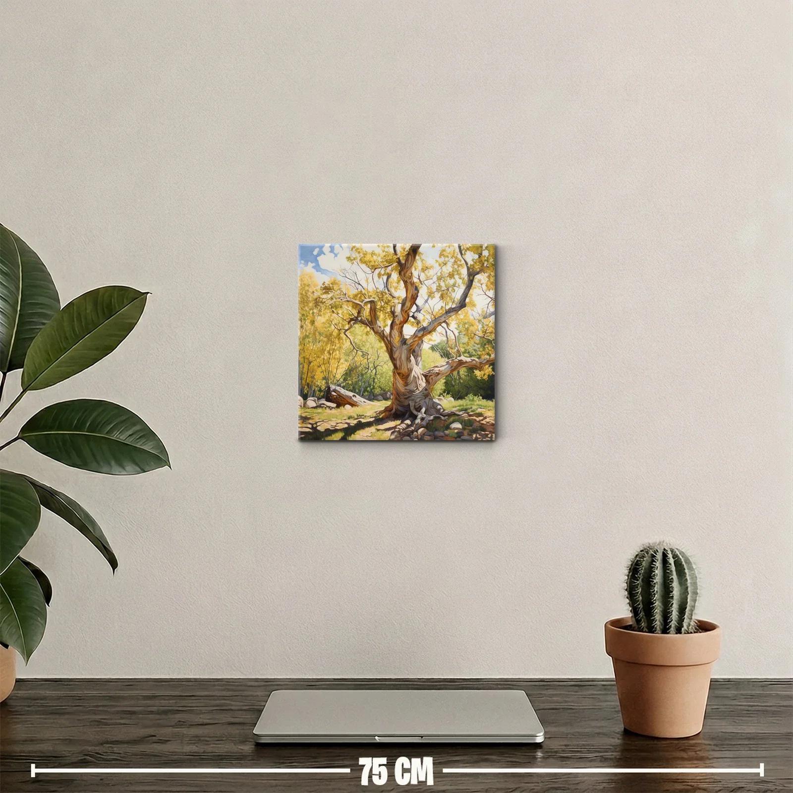 Árbol Centenario con Luz Dorada y Sombras Profundas — miniatura 2