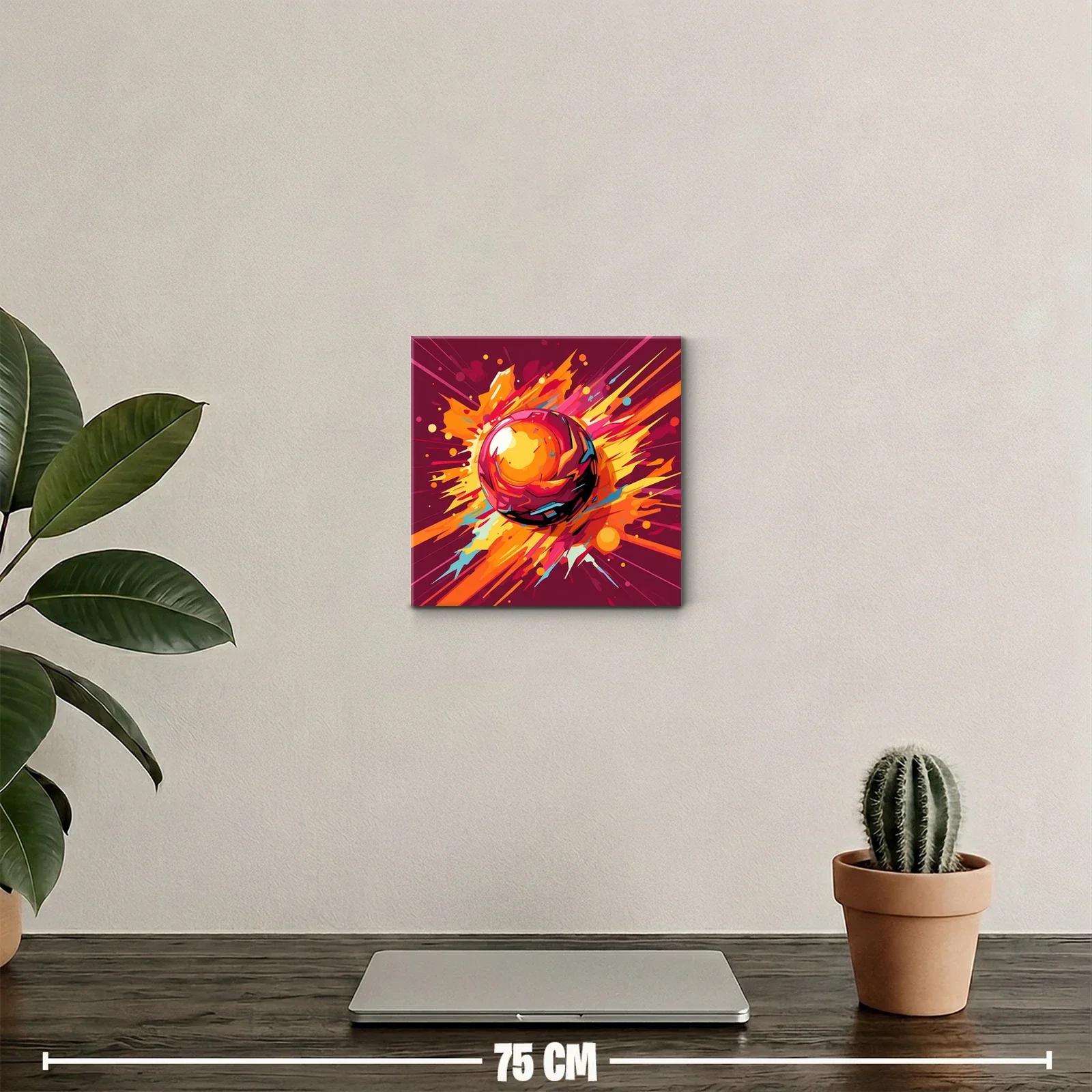 Explosión de colores vibrantes con esfera dinámica — miniatura 2