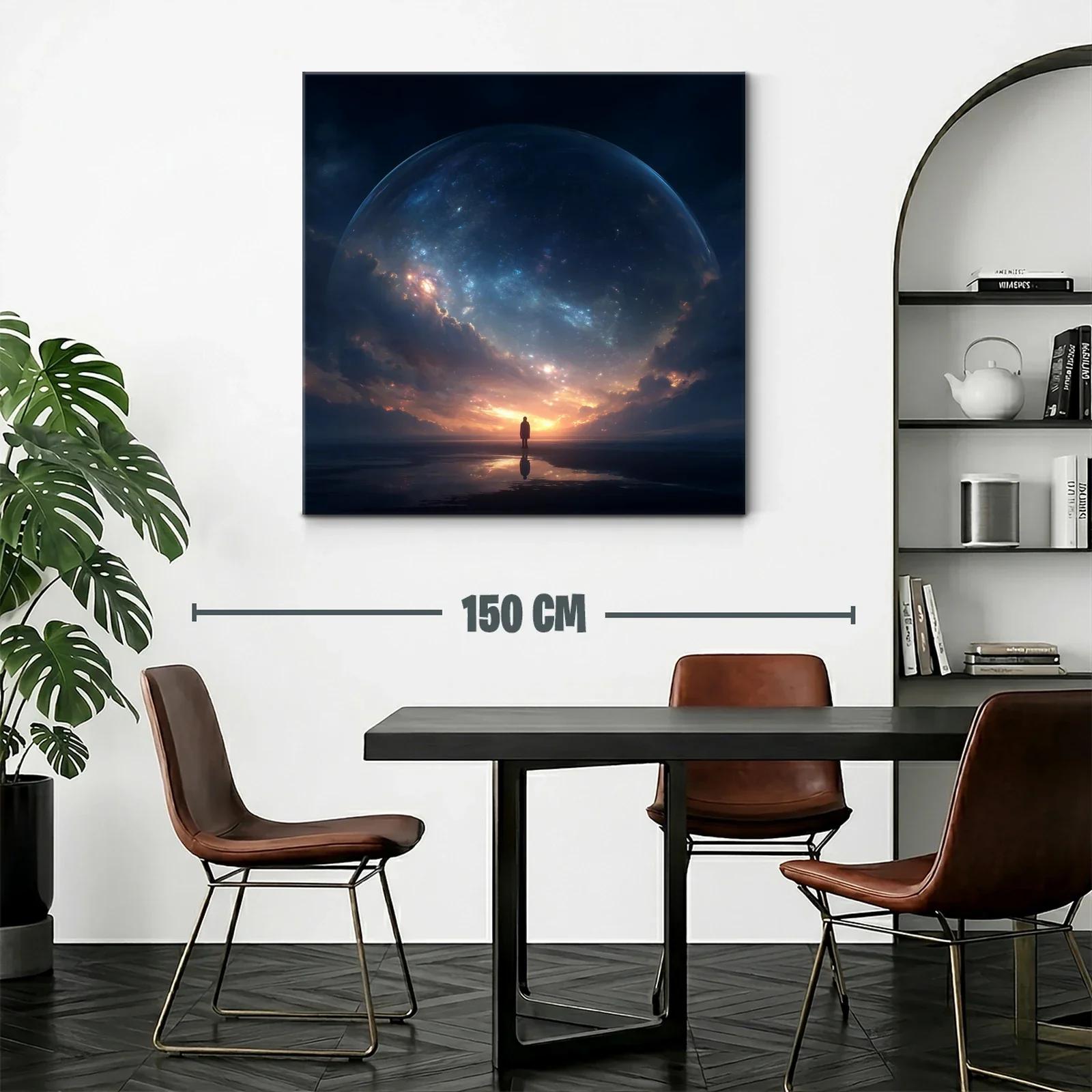 Silenciosa figura bajo un cielo estrellado majestuoso — miniatura 2