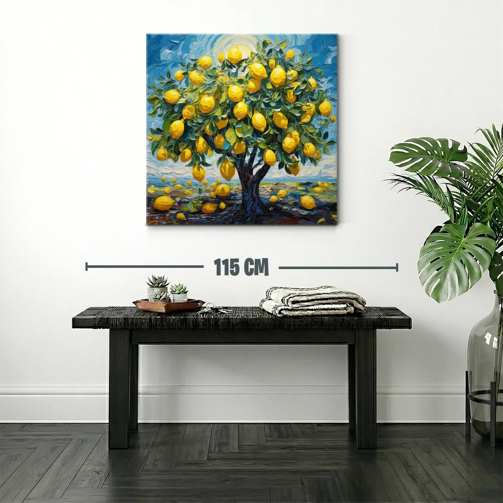 Árbol de limones vibrantes bajo un sol radiante — miniatura 2