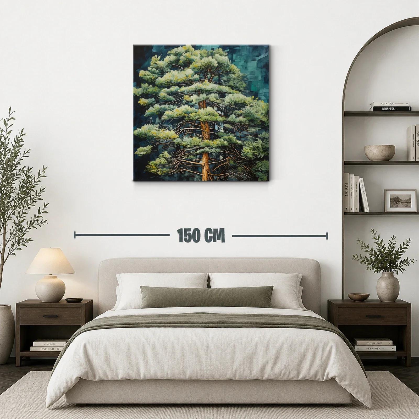 Nombre Sereno de un Árbol en Verde y Azul Profundo — miniatura 3