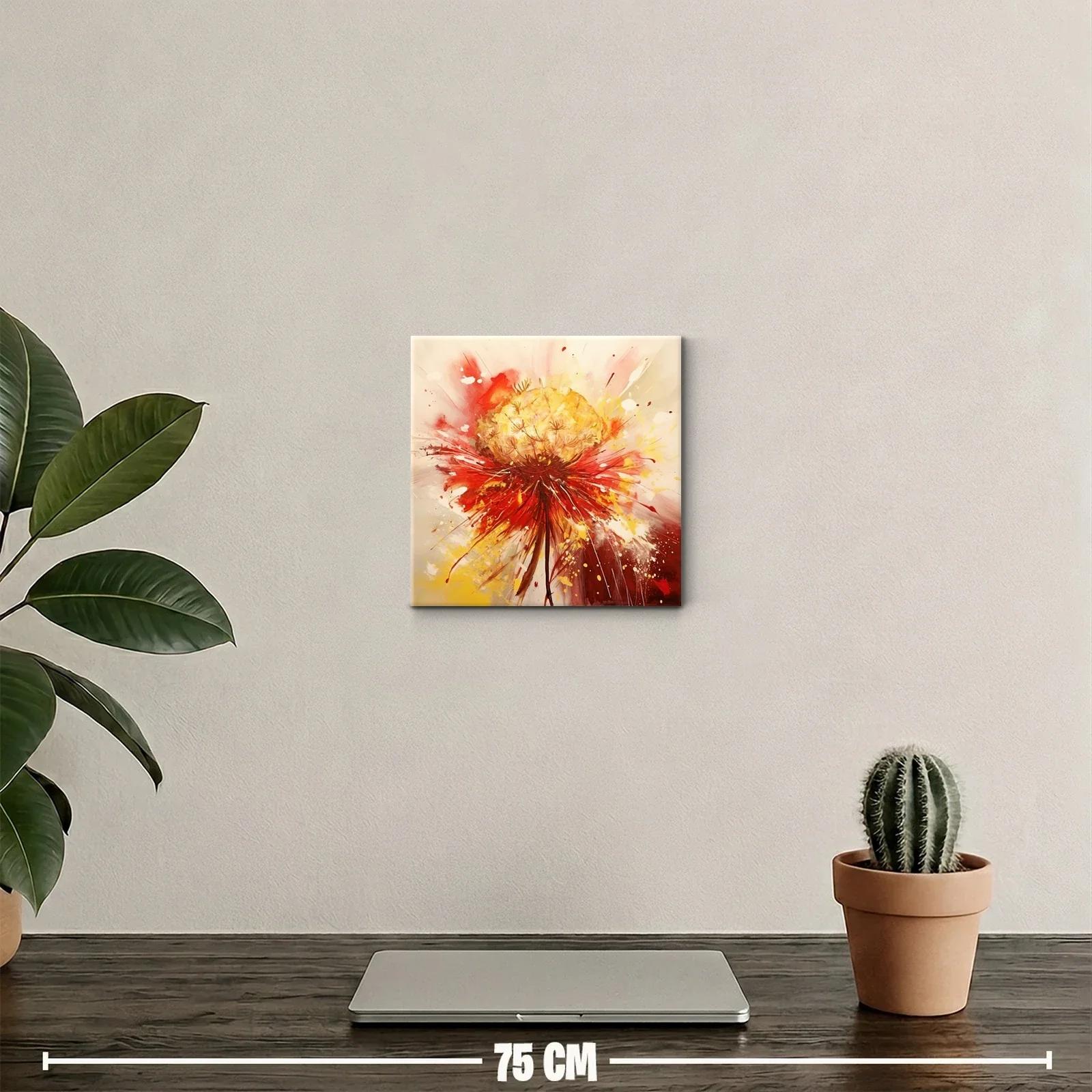 Exuberante explosión floral en tonos cálidos y vibrantes — miniatura 2