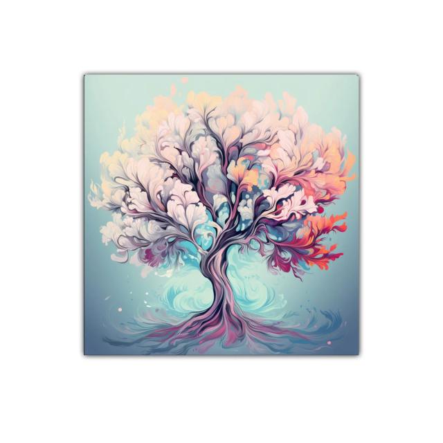 Árbol de colores vibrantes para ambientar tu espacio