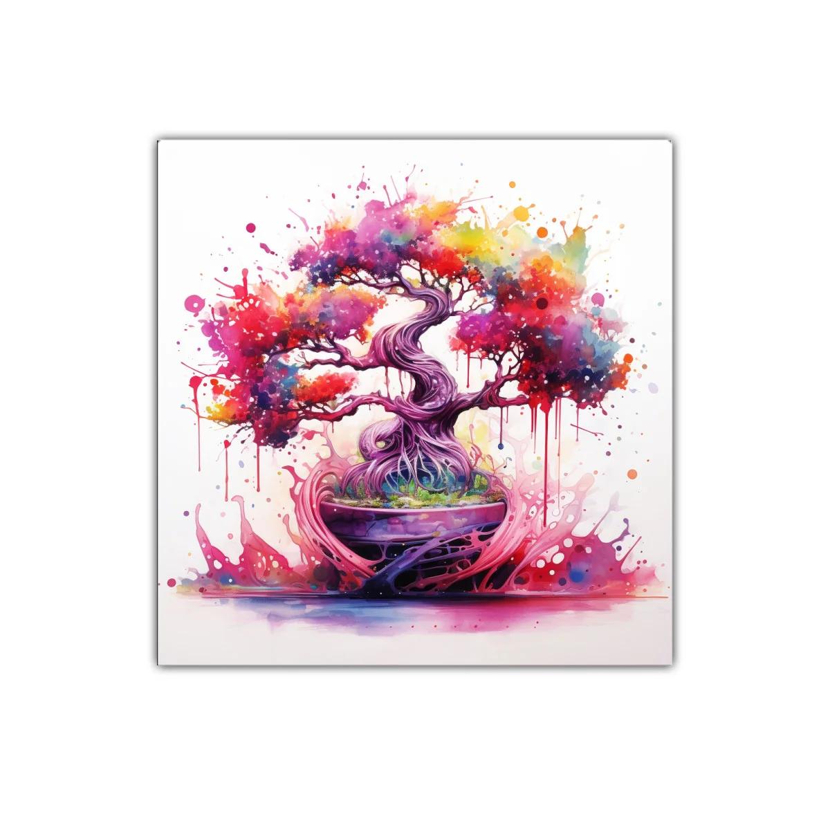 Árbol de colores vibrantes en explosión artística — imagen principal