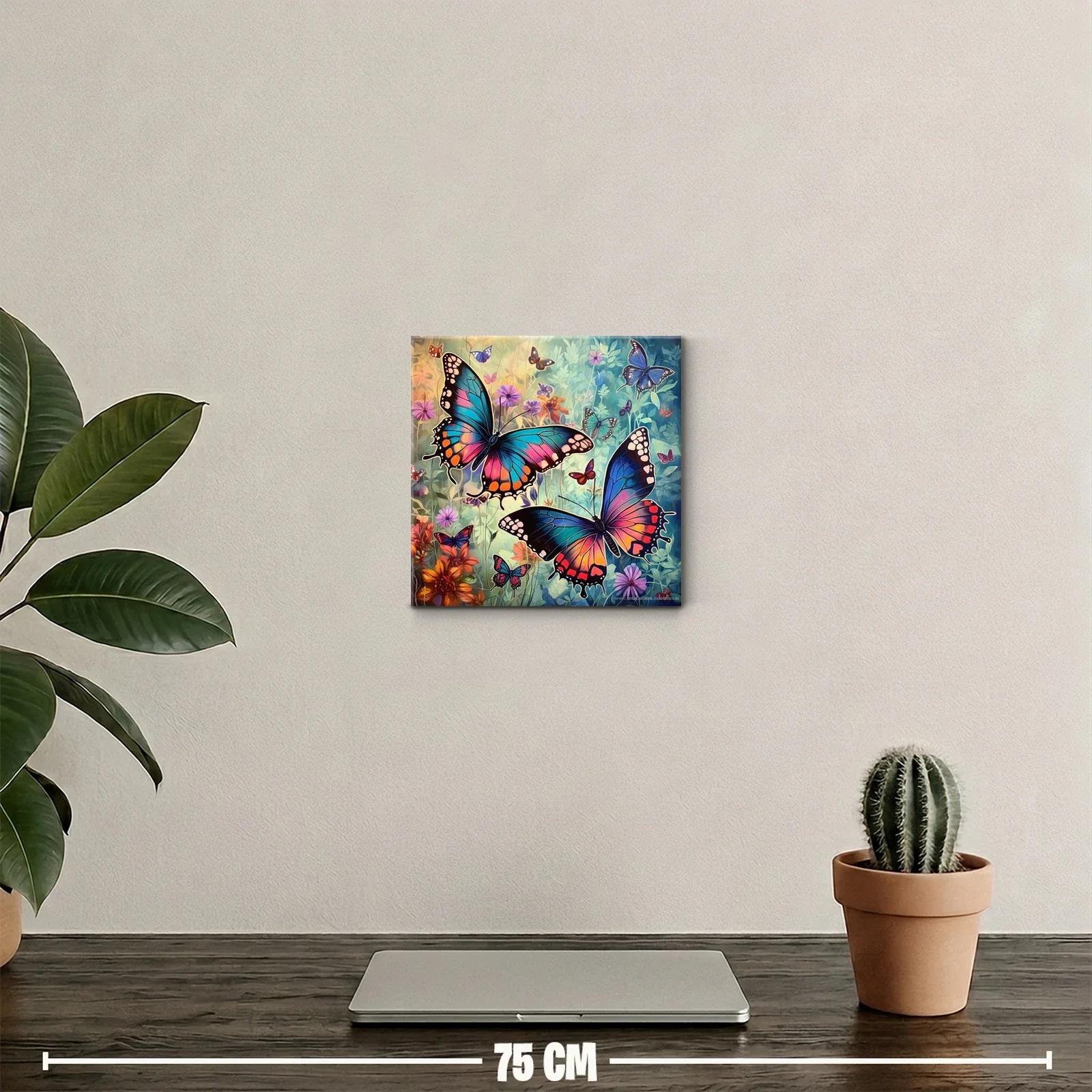 Mariposas vibrantes en un jardín de ensueño — miniatura 2