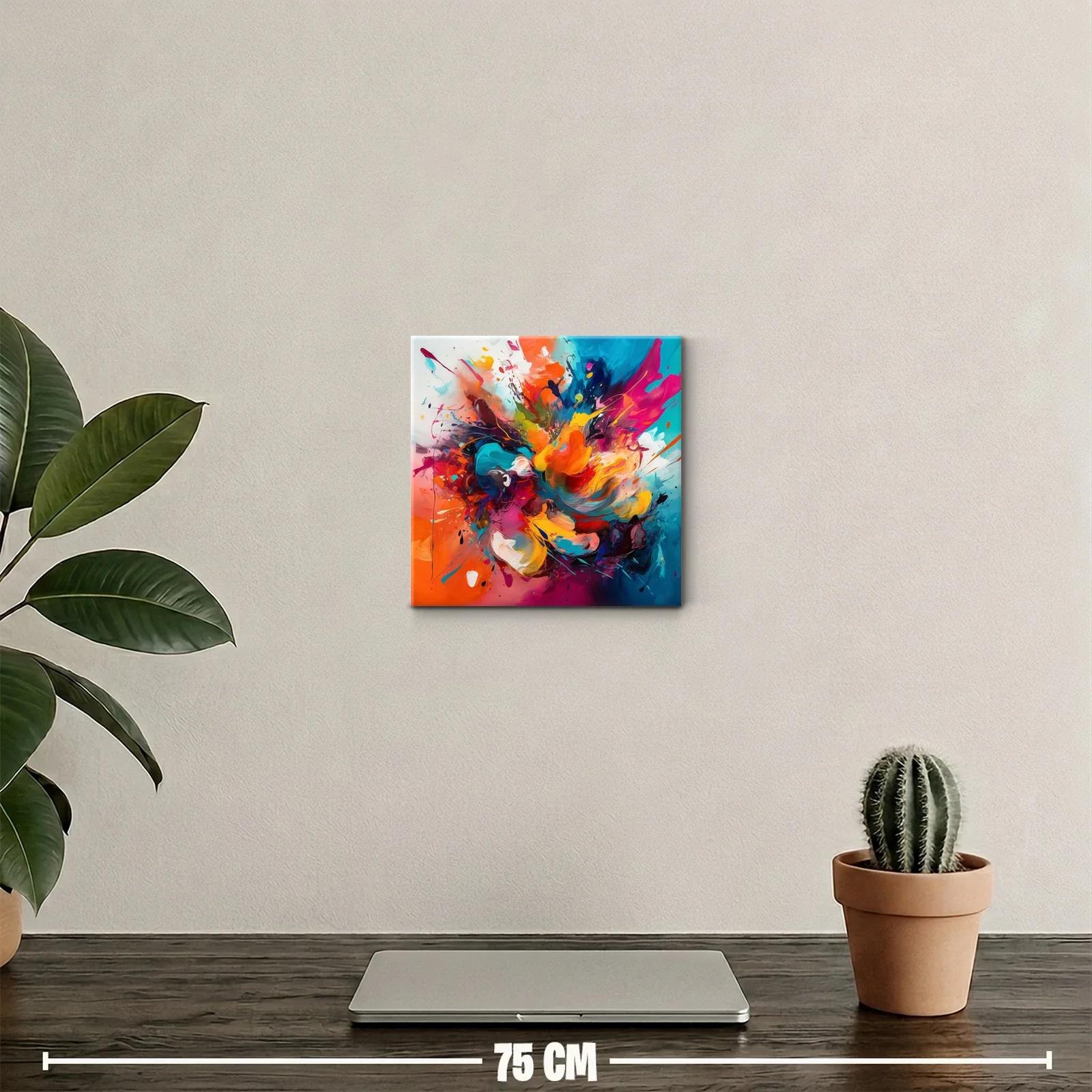 Explosión de color vibrante con movimiento energético — miniatura 2