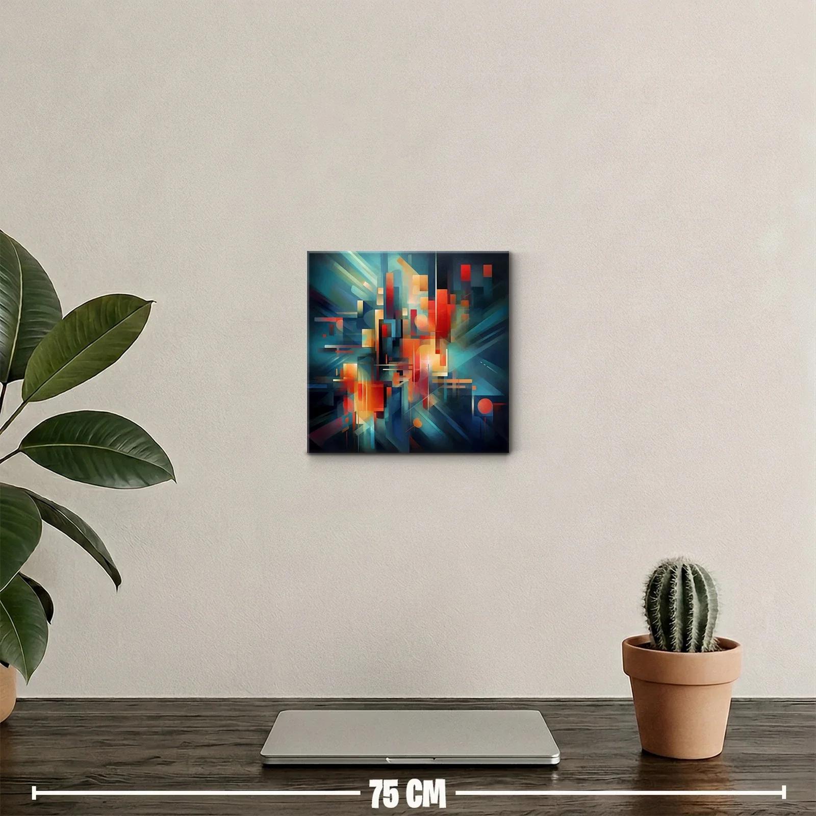 Composición abstracta con luces y formas geométricas vibrantes — miniatura 2