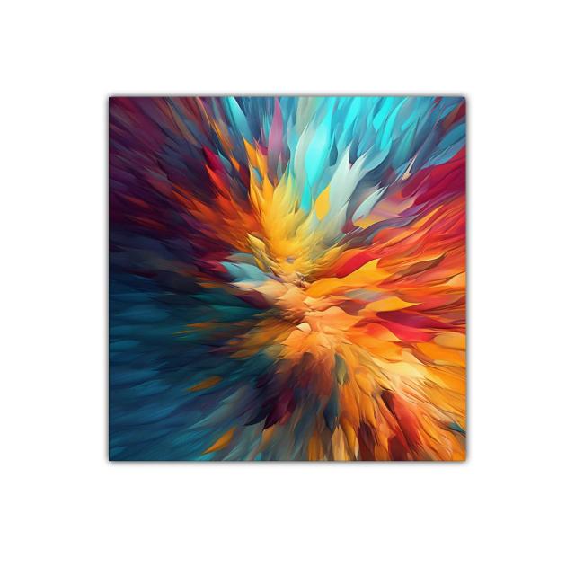 Explosión de colores vibrantes y formas fluidas