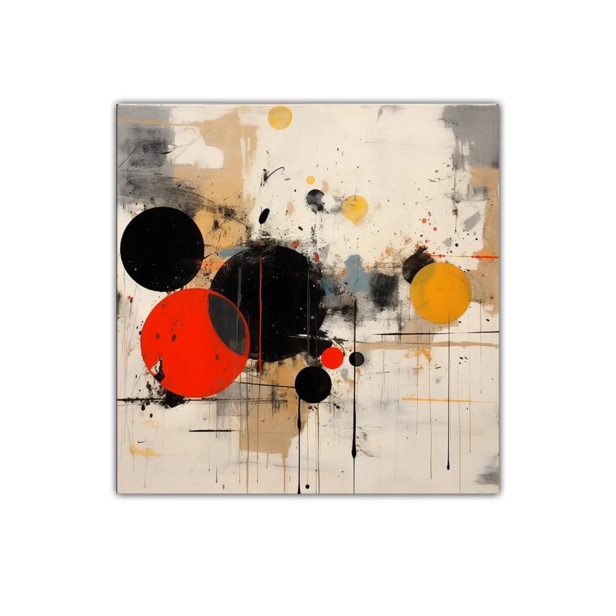 Composición abstracta con círculos en tonos cálidos y neutros — imagen principal