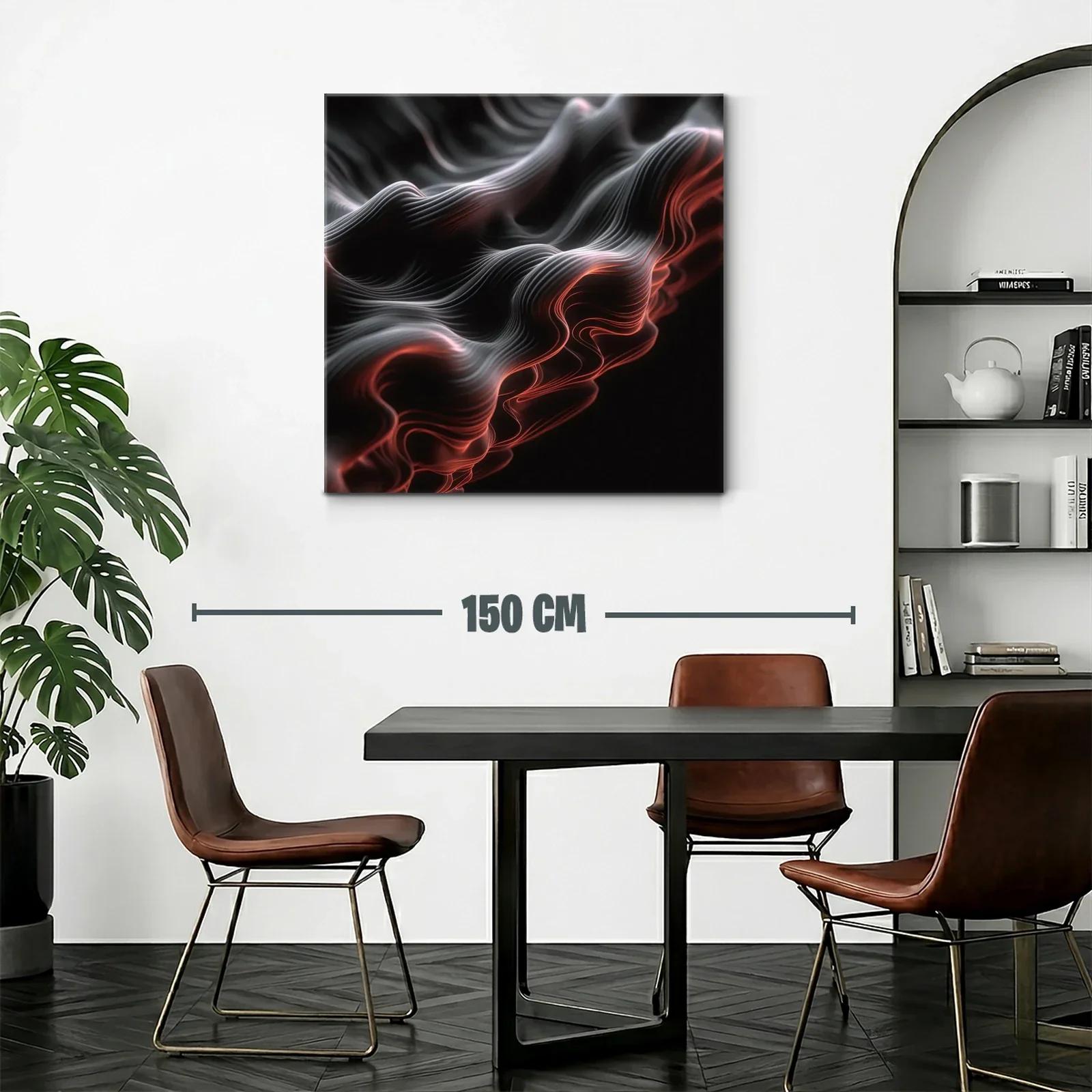 Ondas abstractas con luces cálidas y sombras profundas — miniatura 2