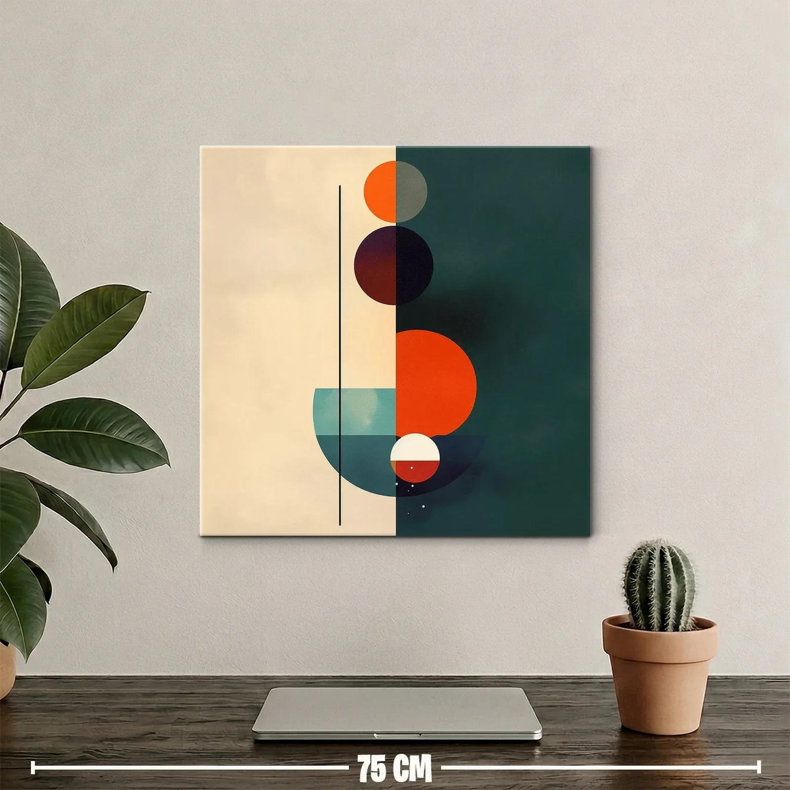 Composición geométrica con círculos y contraste vibrante — miniatura 2