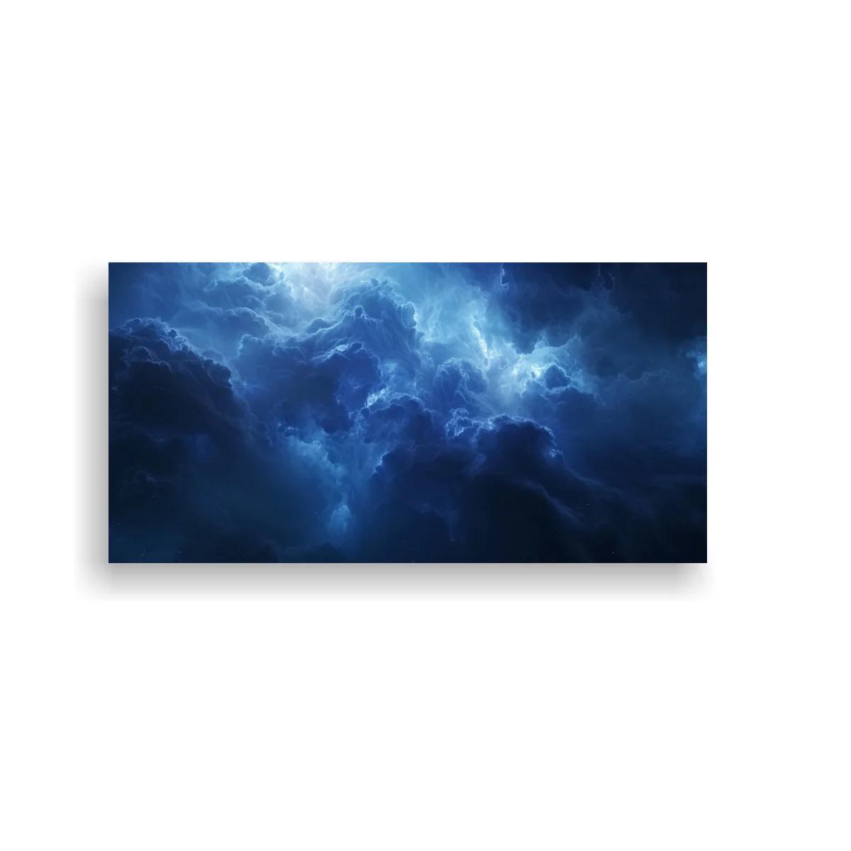 Cuadro nubes de tormenta con sombras profundas — imagen principal