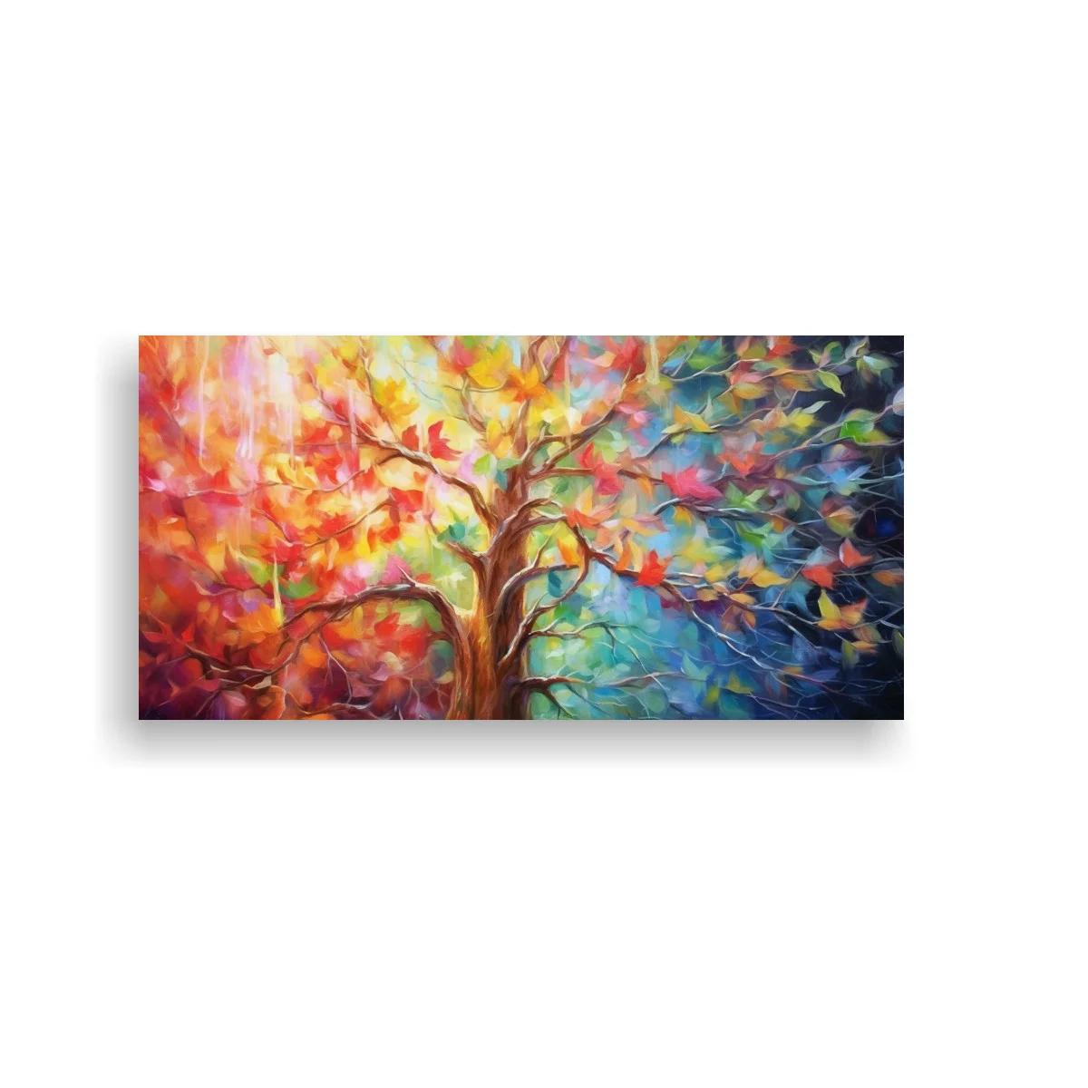 Cuadro Árbol de la Vida con hojas multicolor — imagen principal