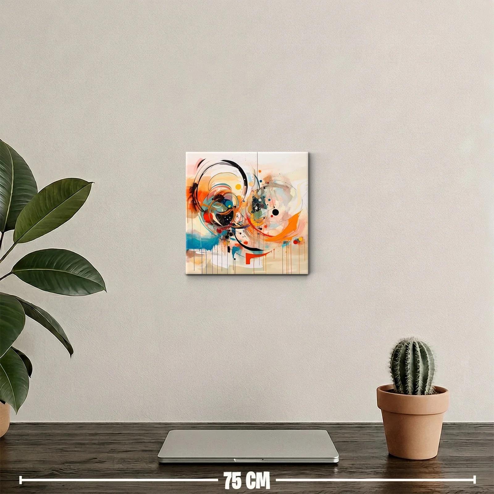 Composición abstracta enérgica con tonos vibrantes y dinámicos — miniatura 2