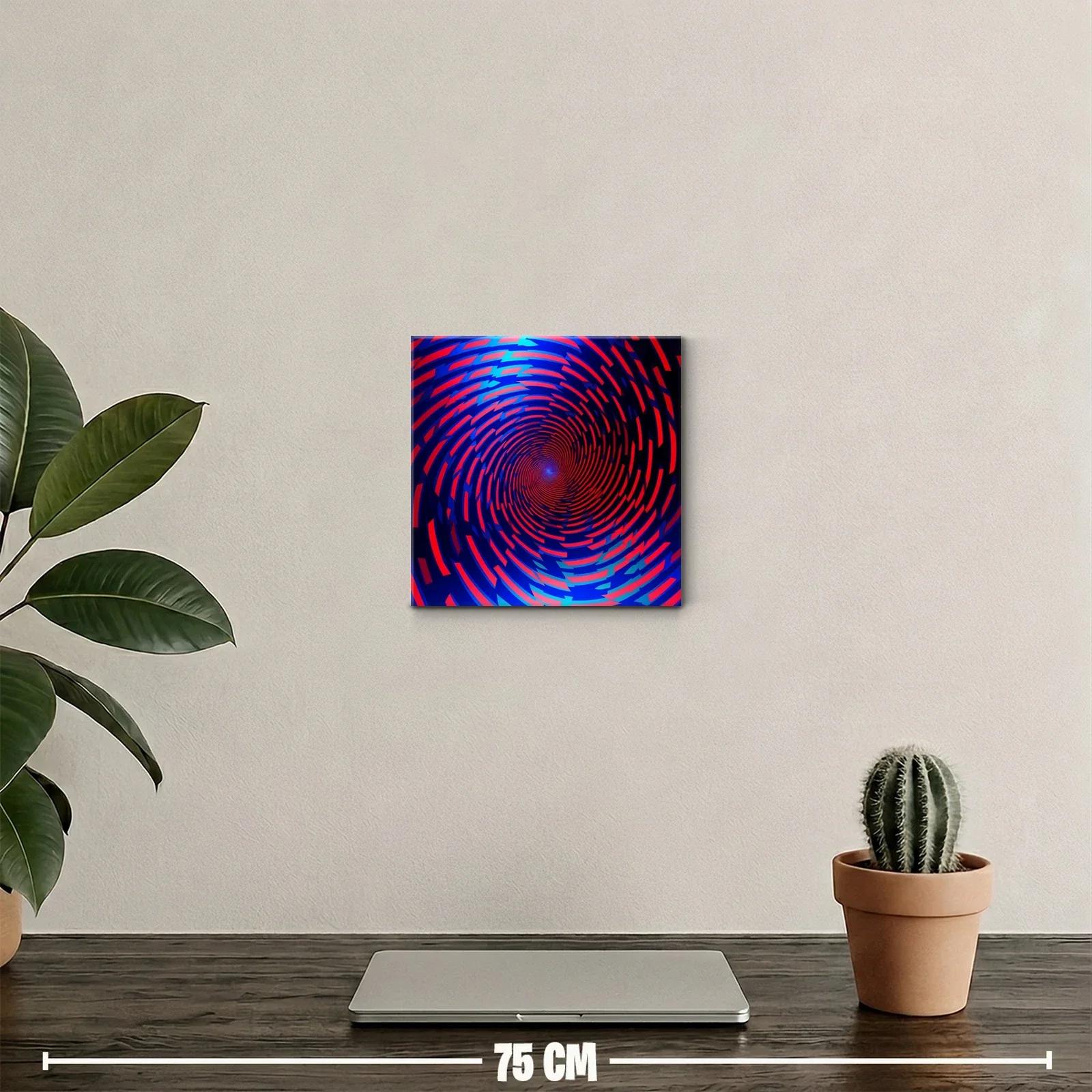 Diseño abstracto en espiral con tonos vibrantes y profundos — miniatura 2