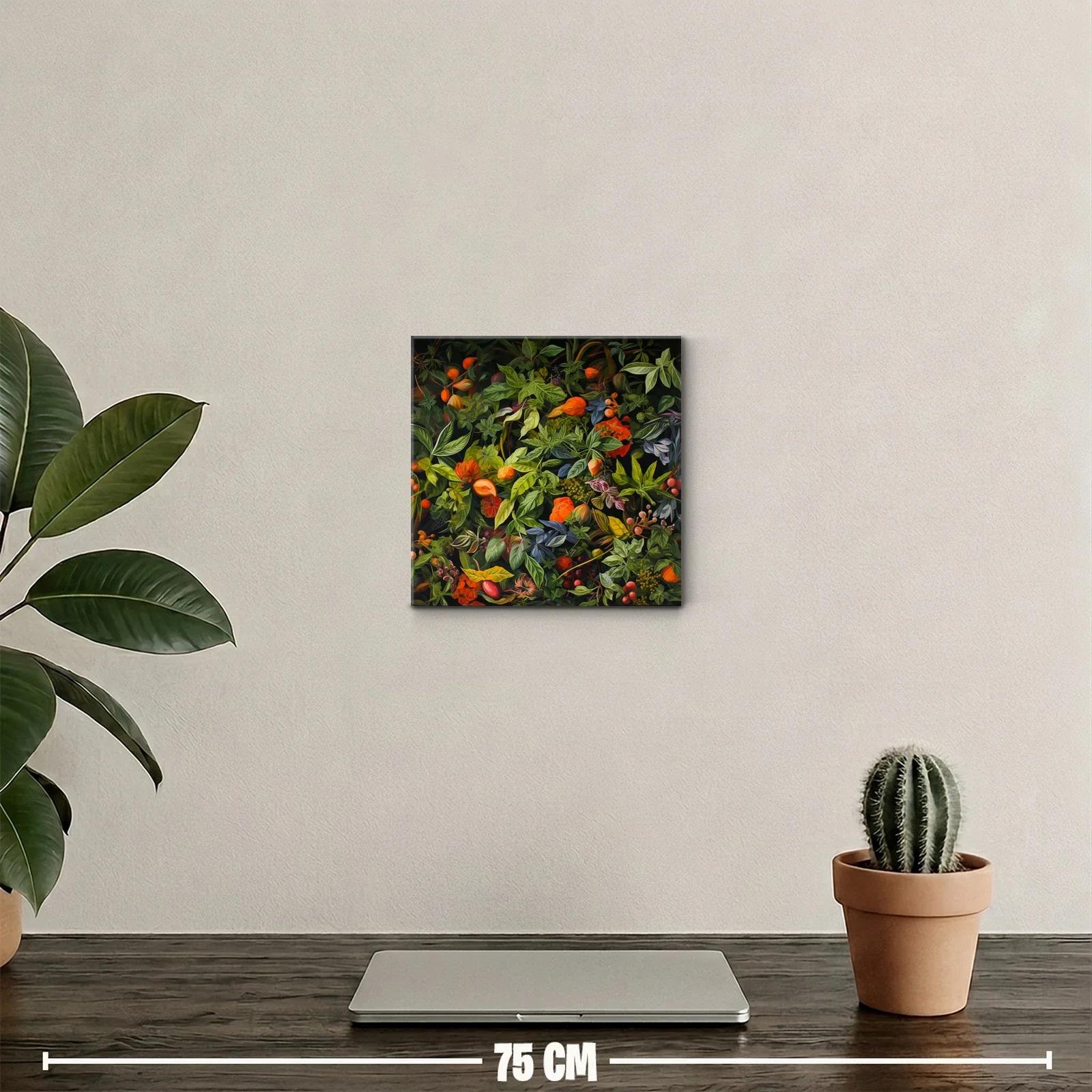 Exuberante composición de hojas y flores en tonos otoñales — miniatura 2