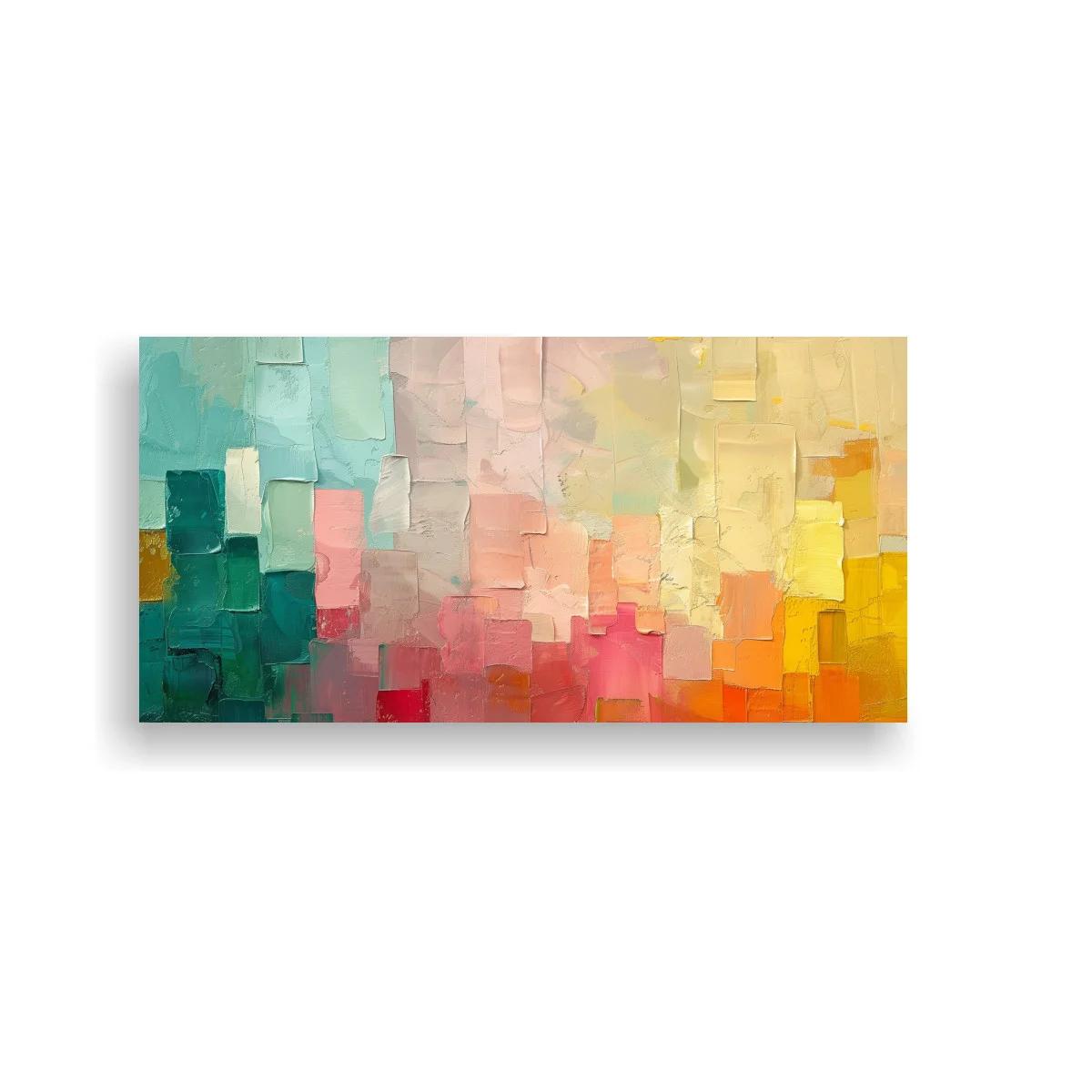 Cuadro abstracción geométrica en bloques rectangulares — imagen principal
