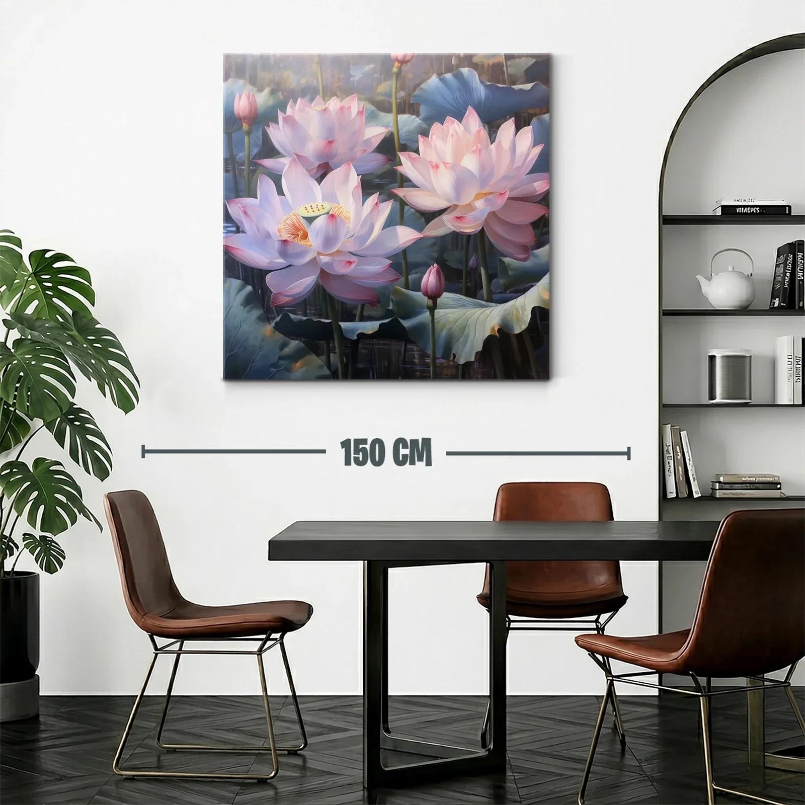 Elegancia natural de flores de loto en tonos suaves — miniatura 2
