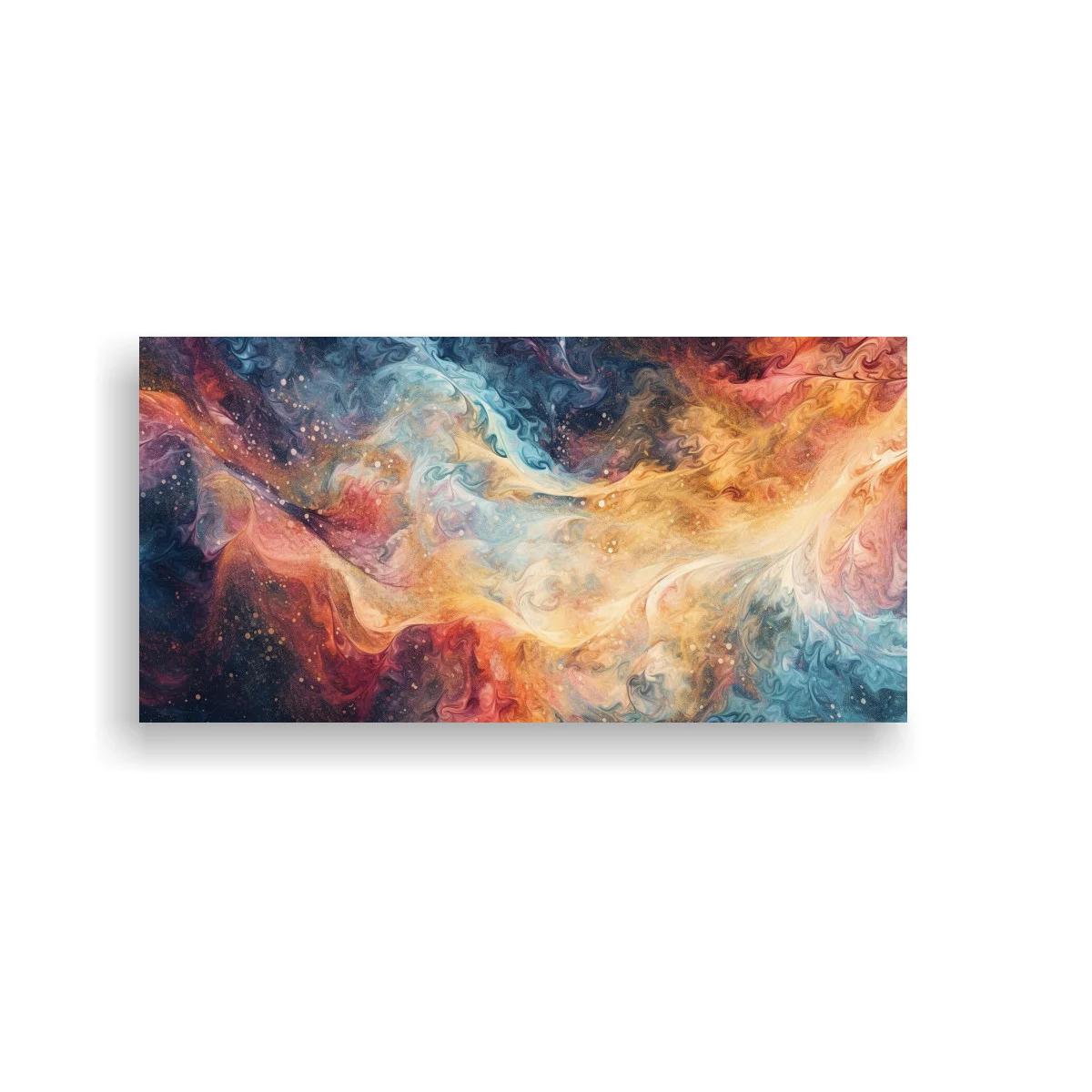 Cuadro nebulosa panorámica con franja luminosa — imagen principal
