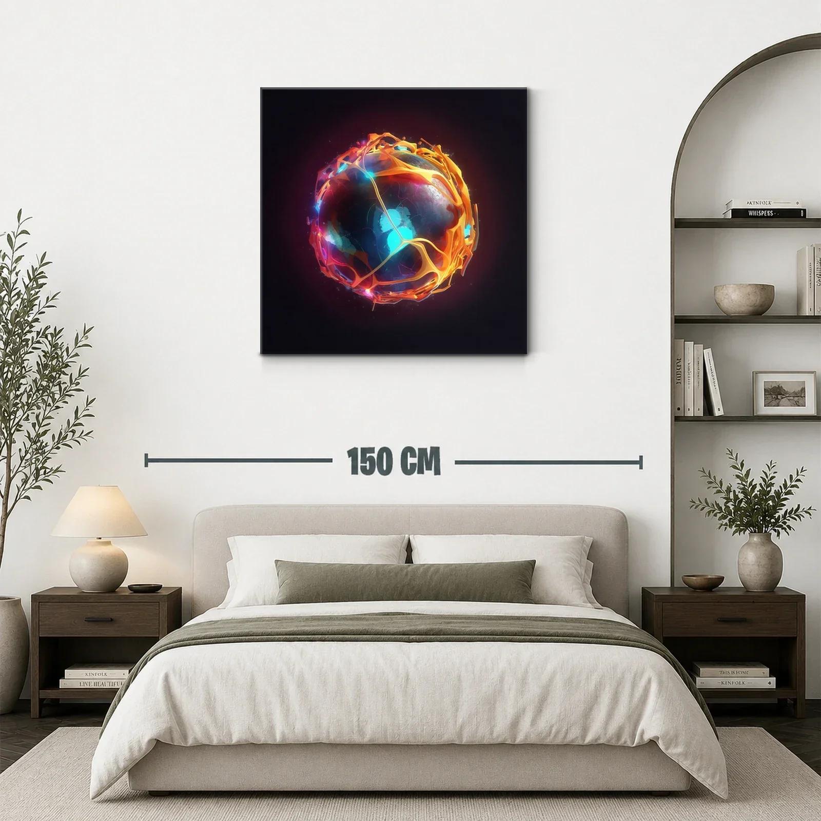 Esfera luminosa con patrones abstractos y energía vibrante — miniatura 3