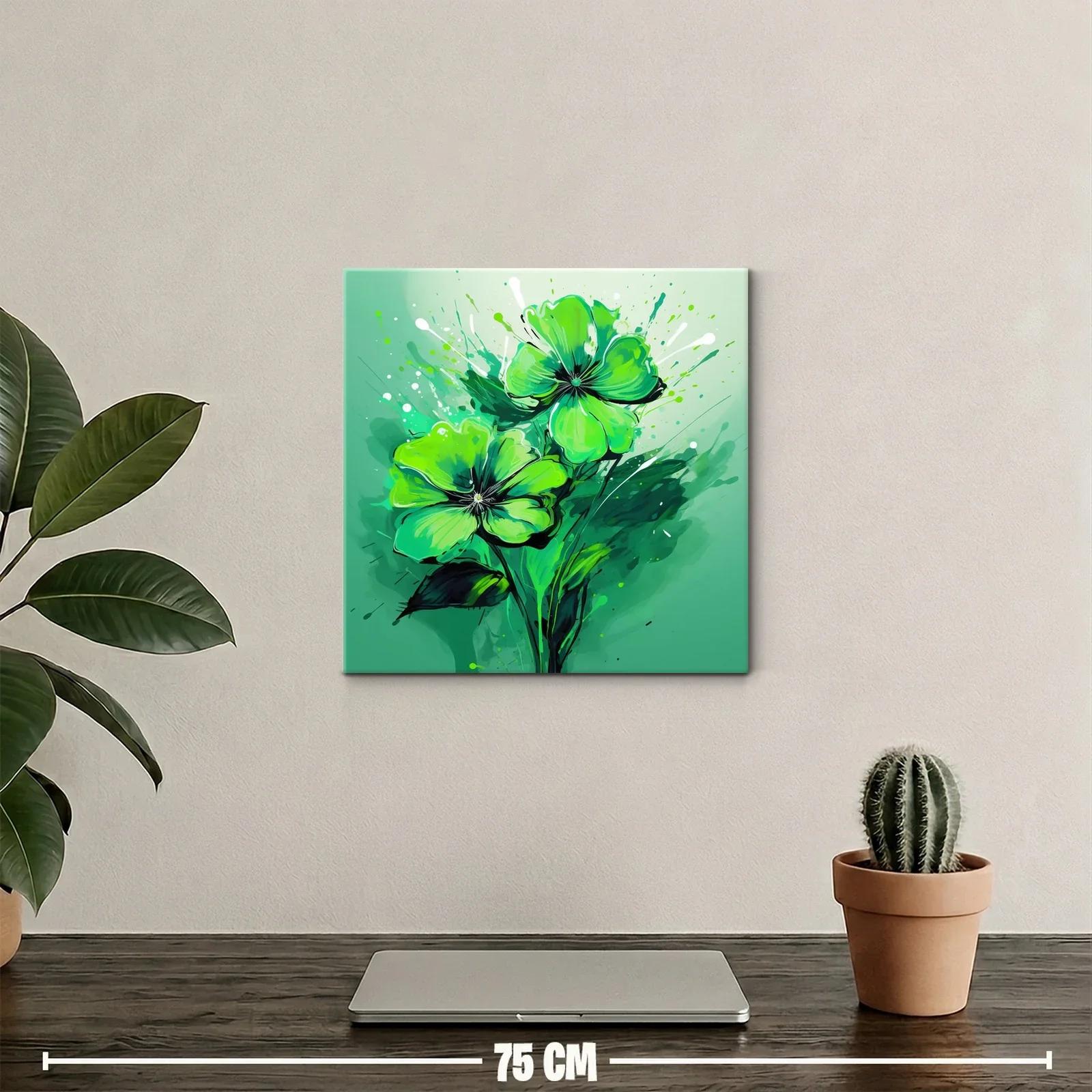Flores vibrantes en tonos verdes llenos de vida y energía — miniatura 2