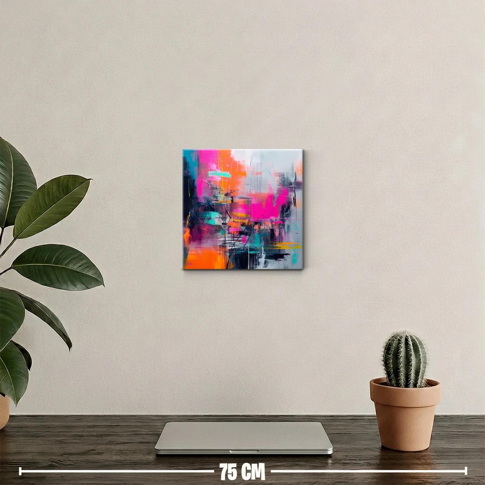 Composición vibrante con tonos intensos y contrastes dinámicos — miniatura 2