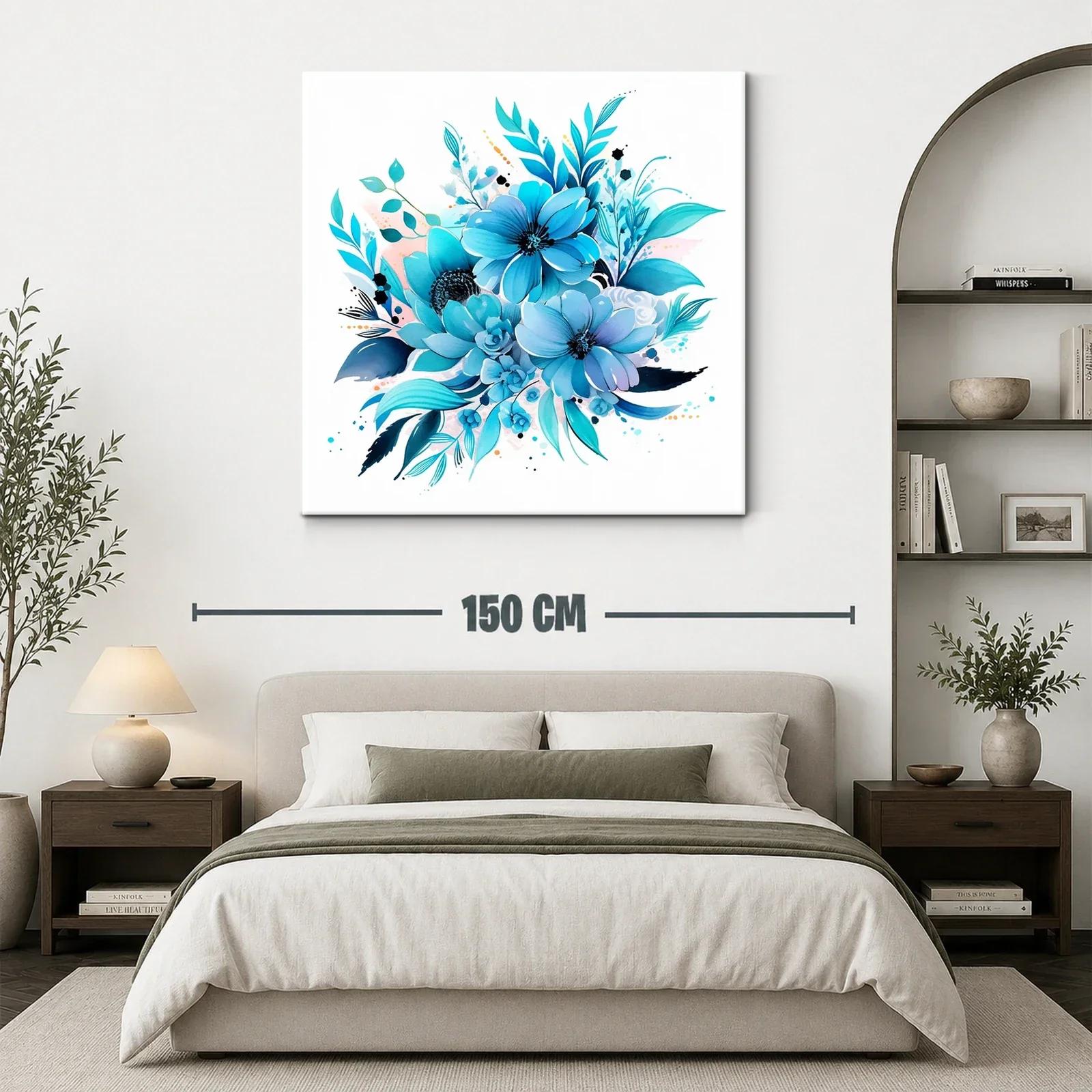 Ramo floral en tonos azules para ambiente relajante — miniatura 3