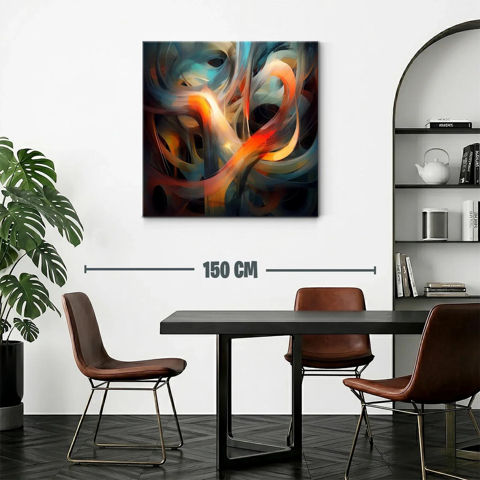 Movimiento abstracto en tonos cálidos y fríos — miniatura 2