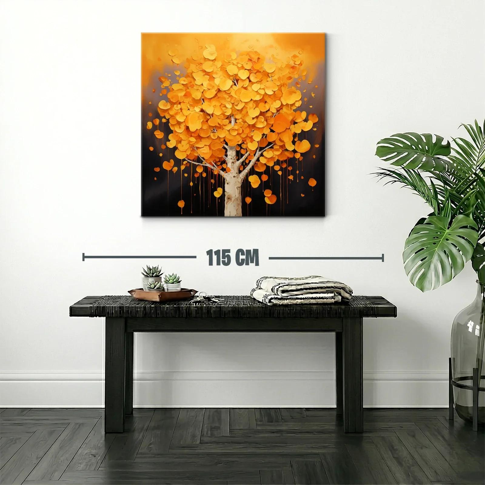 Árbol otoñal con hojas en tonos cálidos y vibrantes — miniatura 2