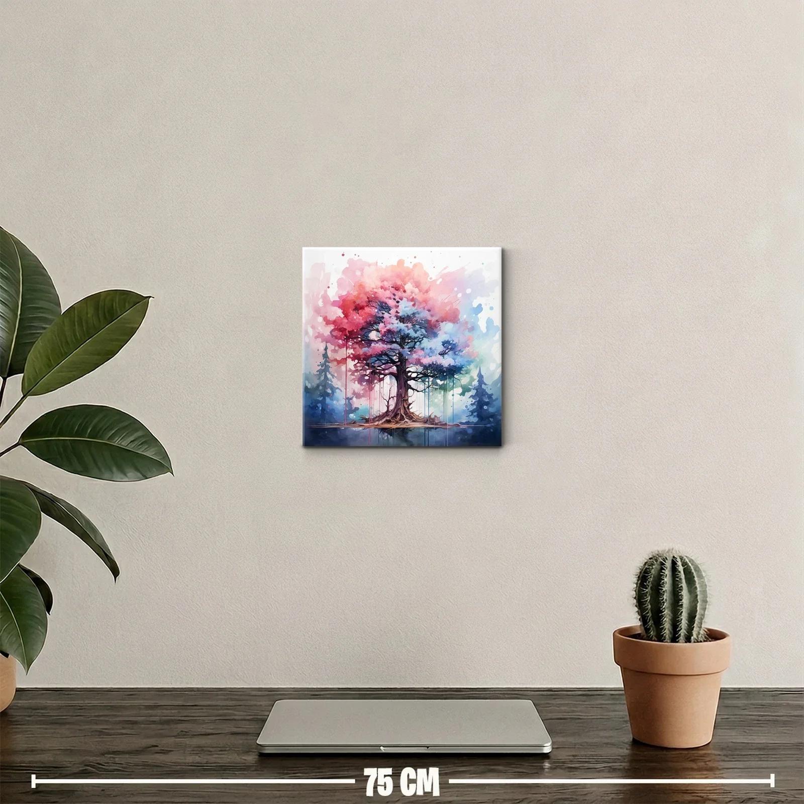 Árbol mágico en colores vibrantes y atmósfera onírica — miniatura 2