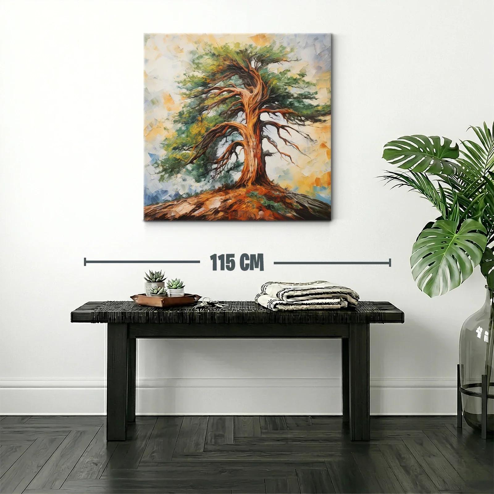 Árbol solitario en paisaje vibrante y natural — miniatura 2