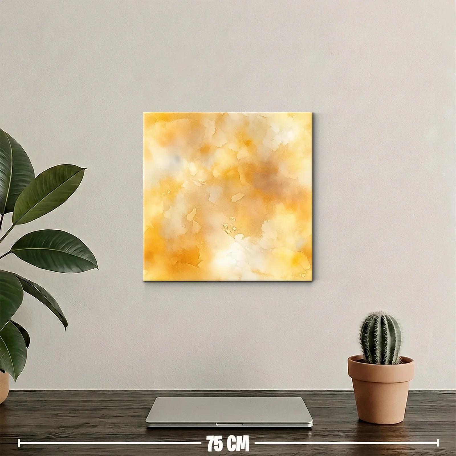 Cuadro Abstracto en Tonos Cálidos para Ambiente Sofisticado — miniatura 2
